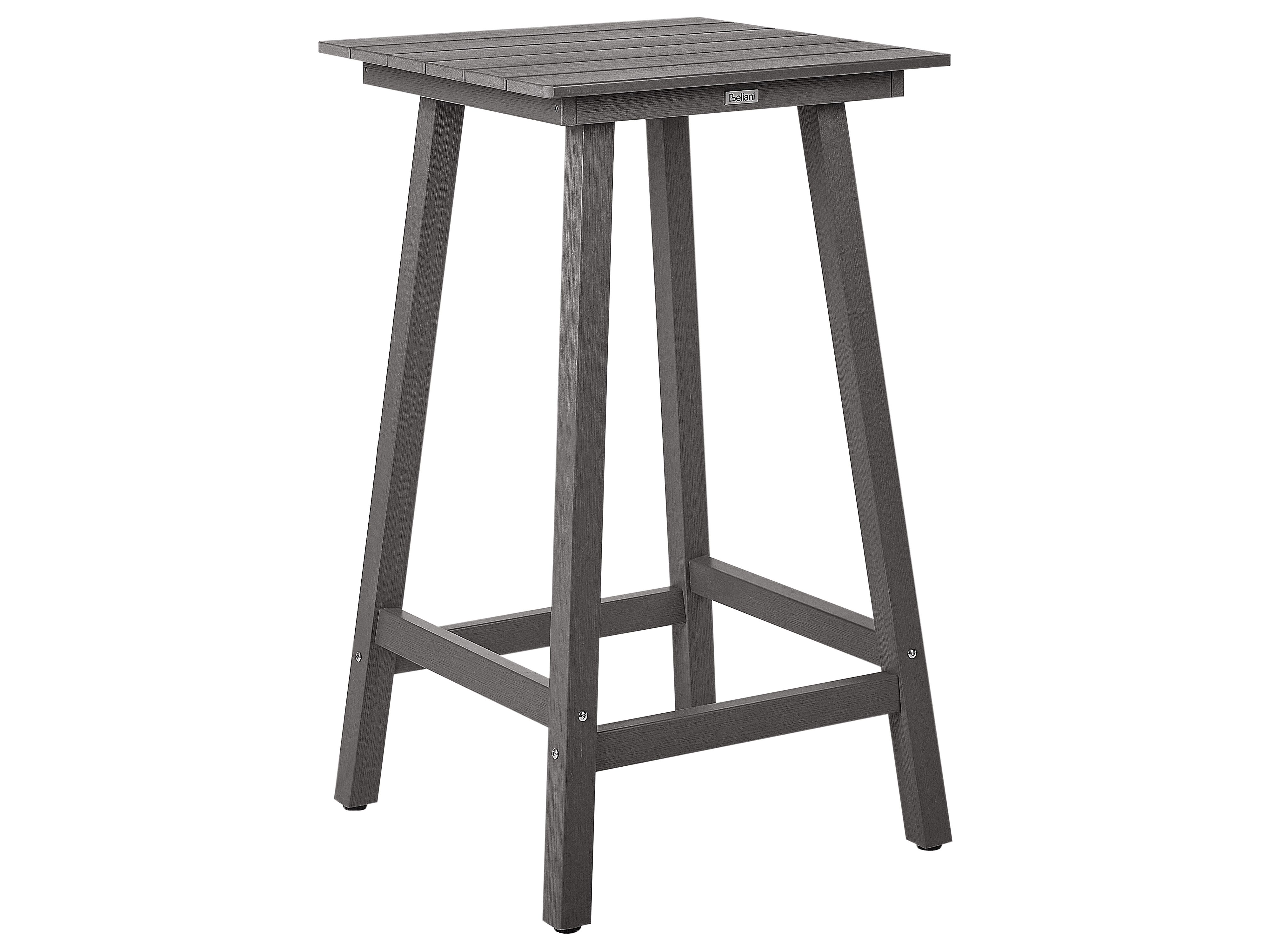 Garden Bar Table ADIRONDACK 60 cm 59 cm Synthetic Material Dark Grey