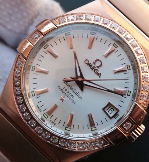 Replica Omega V6 Constellation 123.20.35 RG Case White Dial - Top club