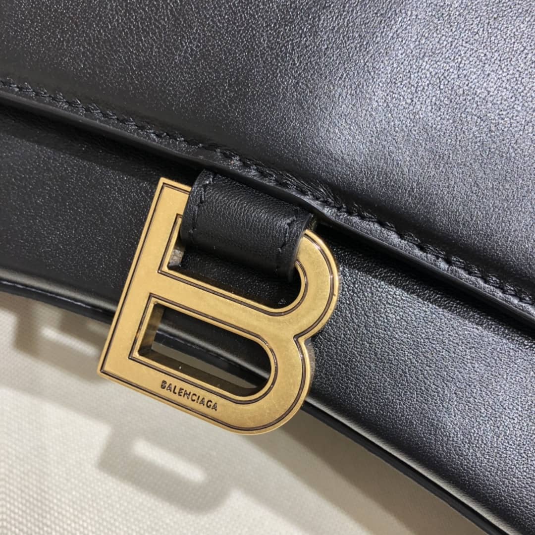 Balenciaga Hourglass Leather Top Handle Replica Bag - Replicaclubs