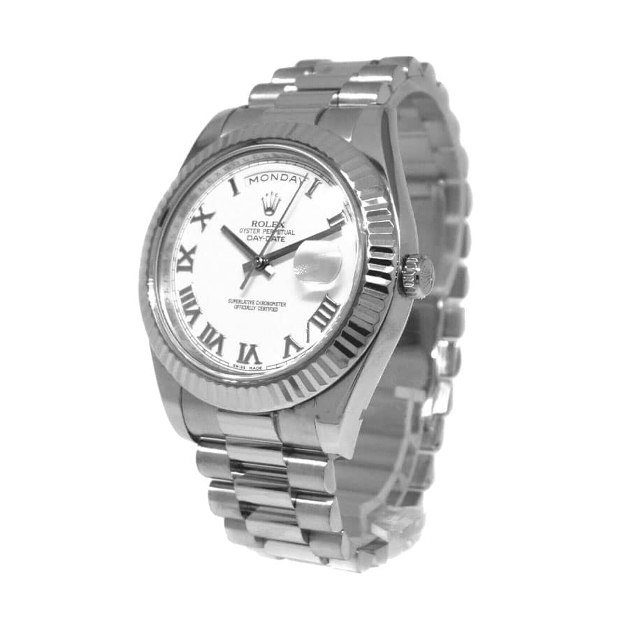 Rolex Day-Date Roman White Dial Replica - Elite Watch Atelier