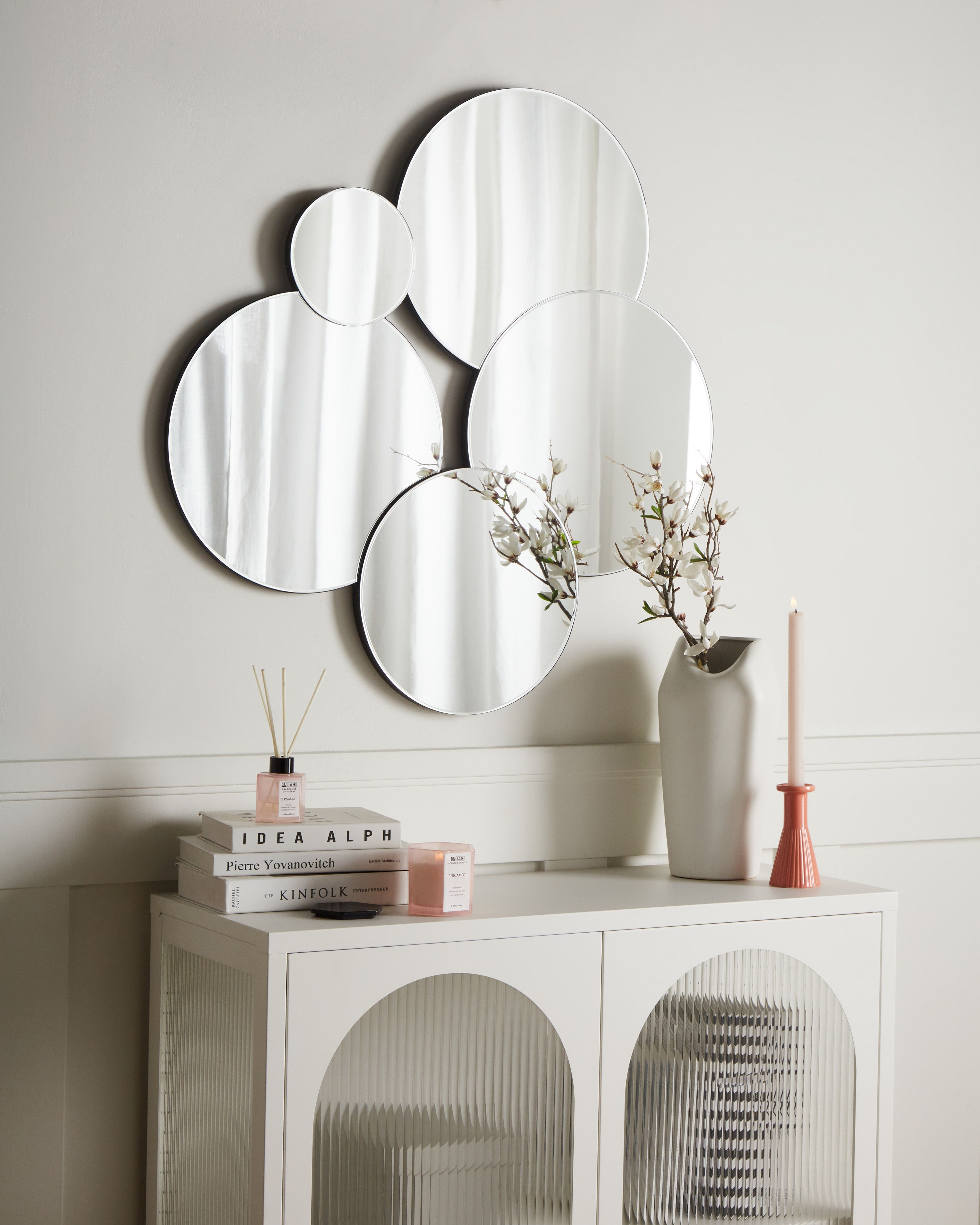 Wall Mirror CLAIS 82 cm 80 cm Silver