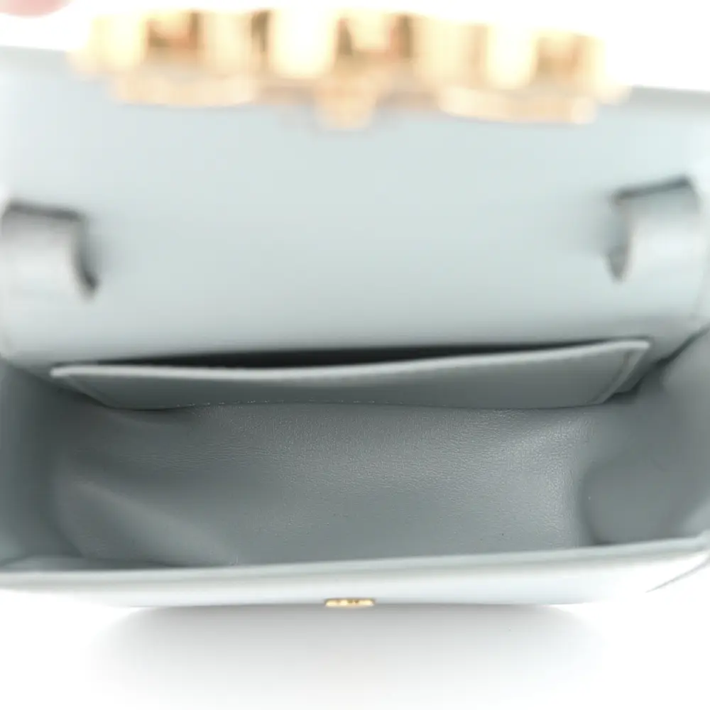 Superfake Handbags—Celine Soft Blue Mini Triomphe with Gold Hardware1:1High-quality replica