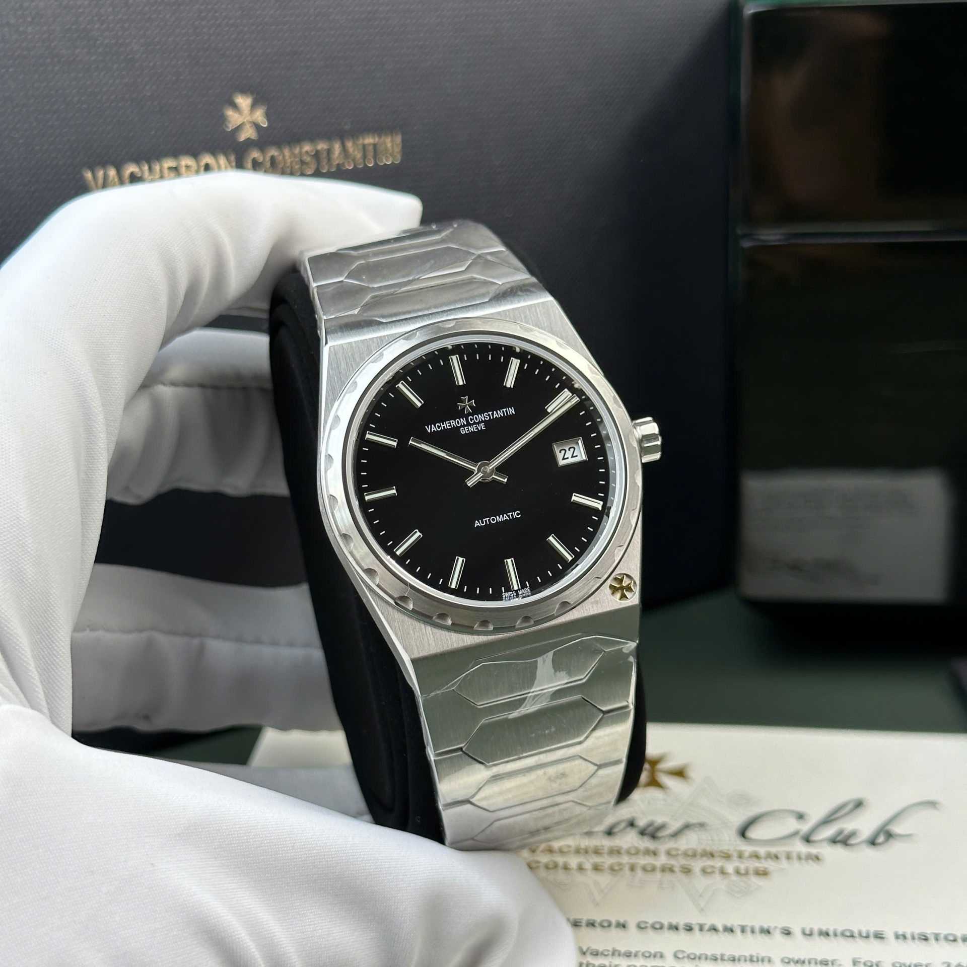 Vacheron Constantin Historiques 222 Replica Watch Black Dial 8F Factory 37mm - Elite Watch Atelier