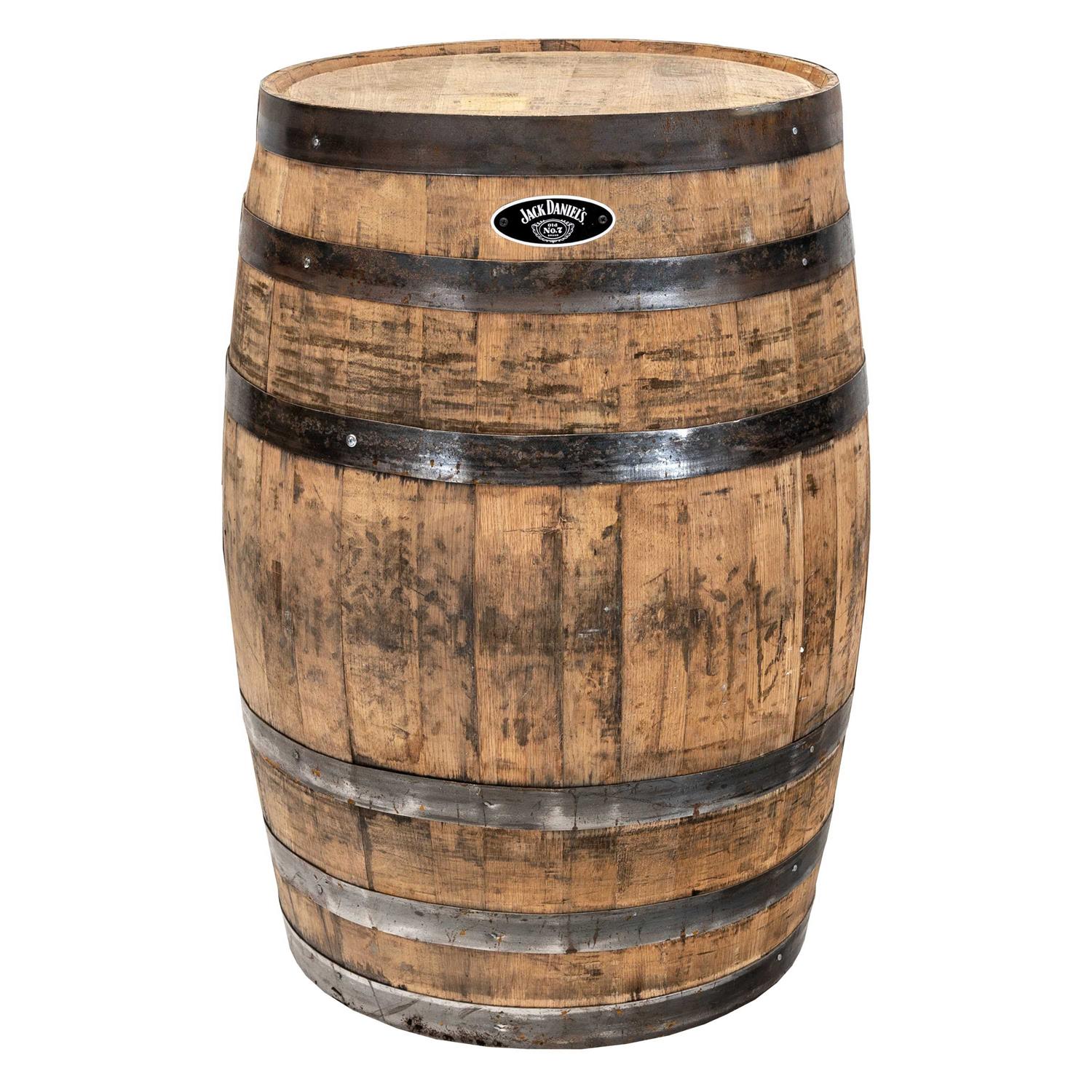 Real Wood Products Jack Daniel's Whiskey Barrel 35 in H x 26 in D, Oak, Barrel Brown - B320 Real Wood Products Jack Daniel's Whiskey Barrel 35 in H x 26 in D, Oak, Barrel Brown - B320