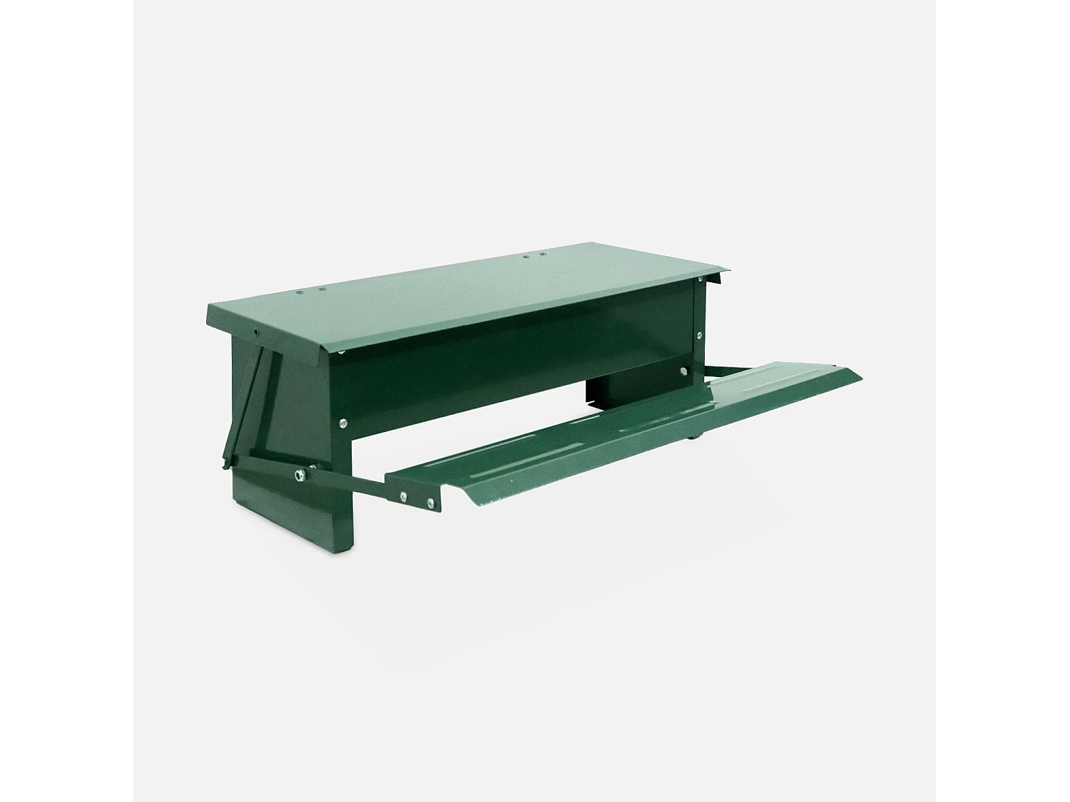 Mangeoire automatique pour poules - distributeur à pédale - capacité de 5kg - acier galvanisé