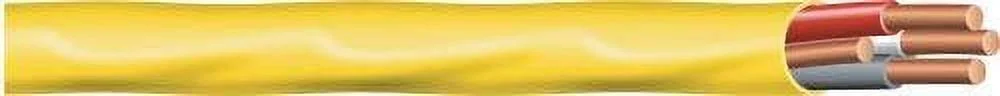 Southwire 63947628 100' 12/3 with ground Romex brand SIMpull residential indoor electrical wire type NM-B, Yellow