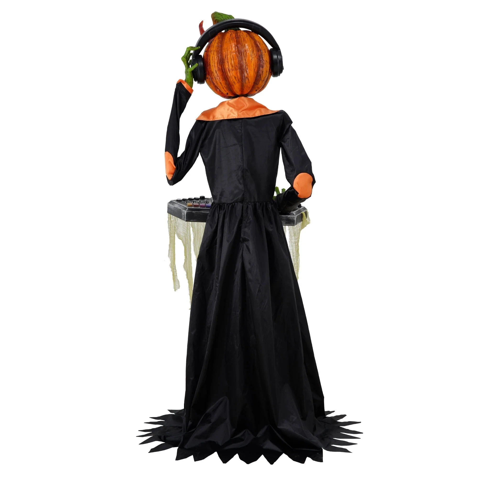 Way To Celebrate Animated DJ Jack with Turntable Halloween Outdoor Decor, 72 in - Image 5 Way To Celebrate Animated DJ Jack with Turntable Halloween Outdoor Decor, 72 in - Image 5