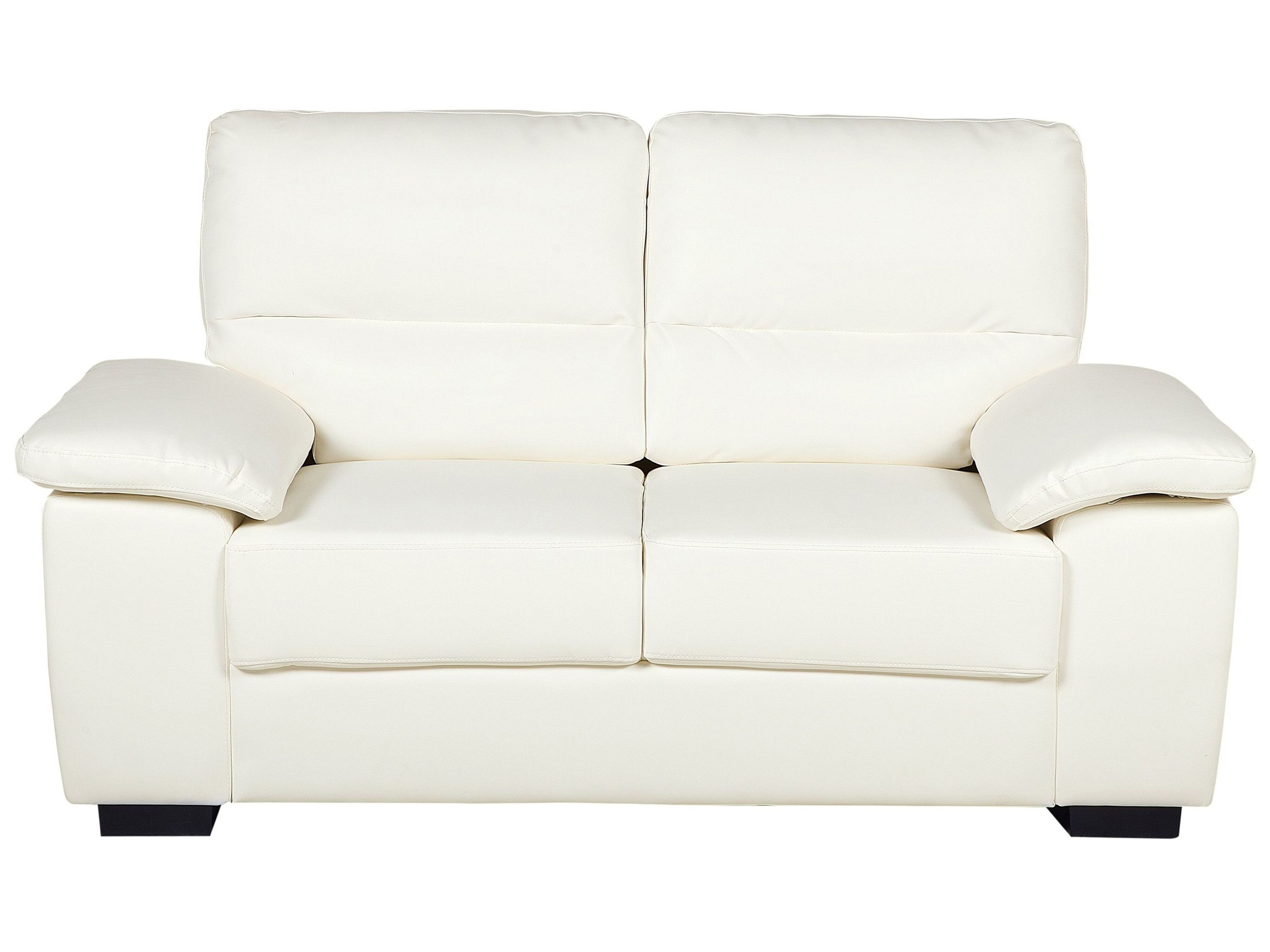 Sofa 2 Seater VOGAR Faux Leather Off-White