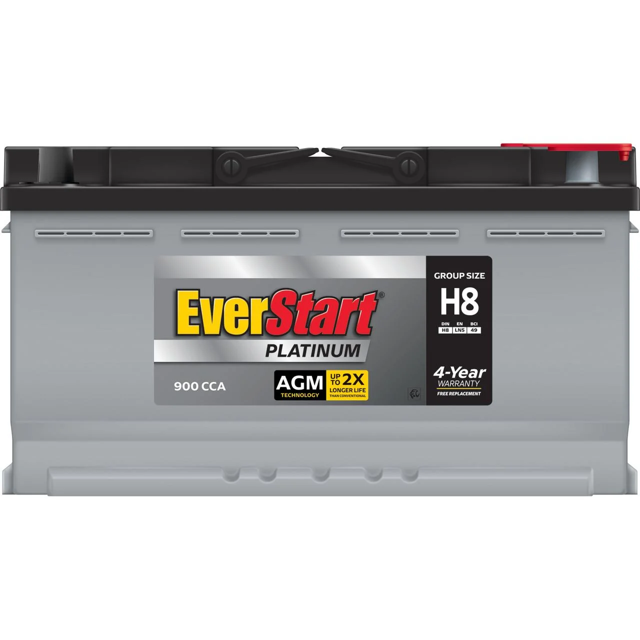 EverStart Platinum BOXED AGM Battery, Group Size H8 / LN5 / 49 12 Volt, 900 CCA - Image 6