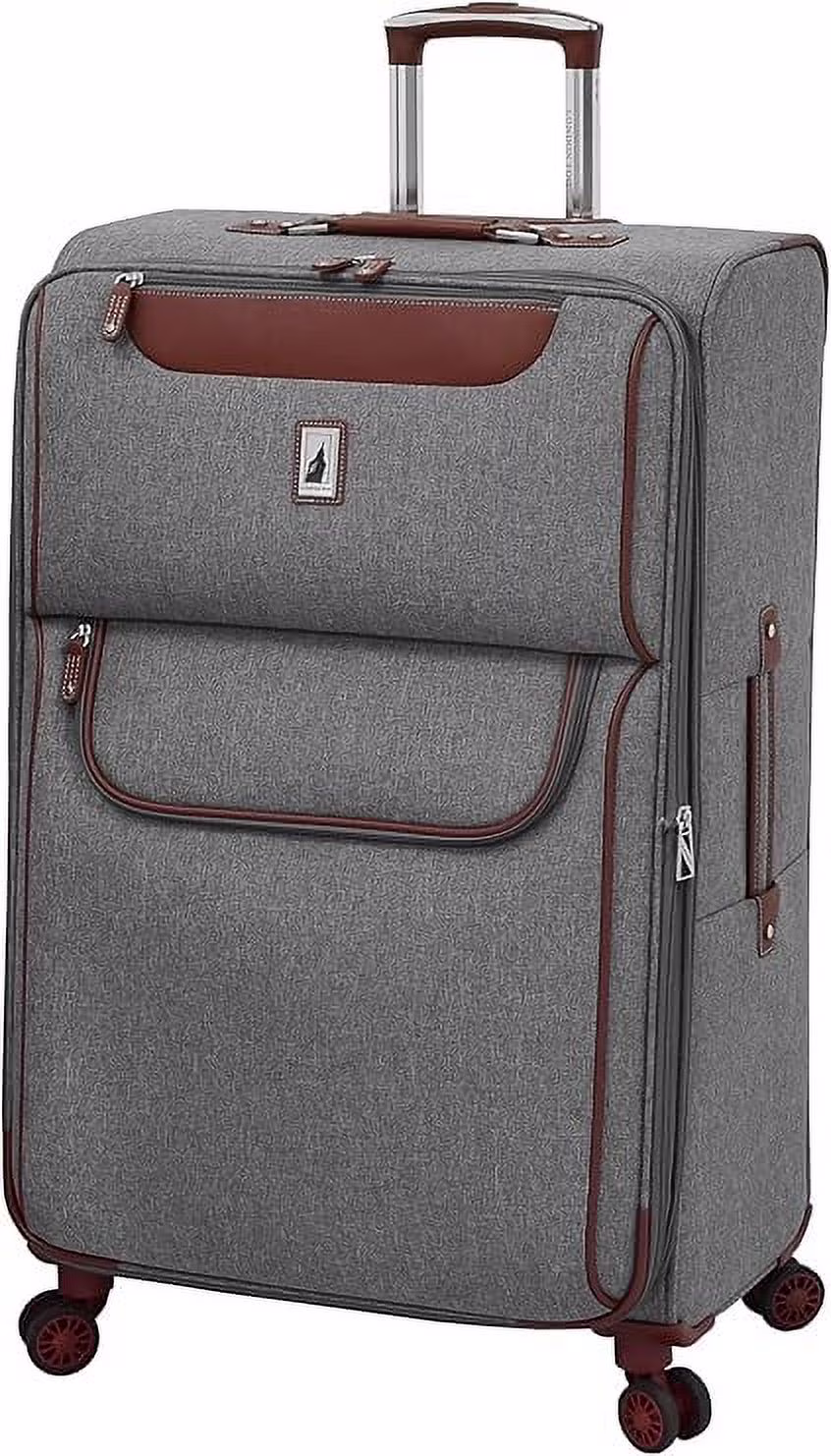 London Fog Westminster Grey 29" Expandable Spinner Upright Luggage