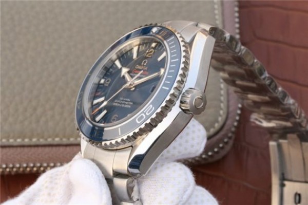 Replica Omega Planet Ocean Professional Blue Liquidmetal Bezel 45mm OMF SS Bracelet A8500 - Top club