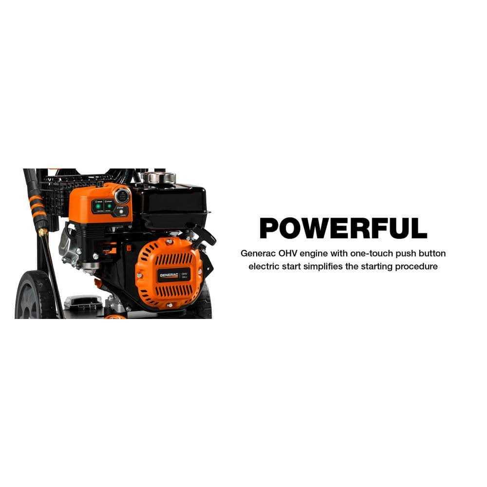 Generac 3100 PSI Corded Electric Start Gas Pressure Washer - 8894 - Image 5 Generac 3100 PSI Corded Electric Start Gas Pressure Washer - 8894 - Image 5