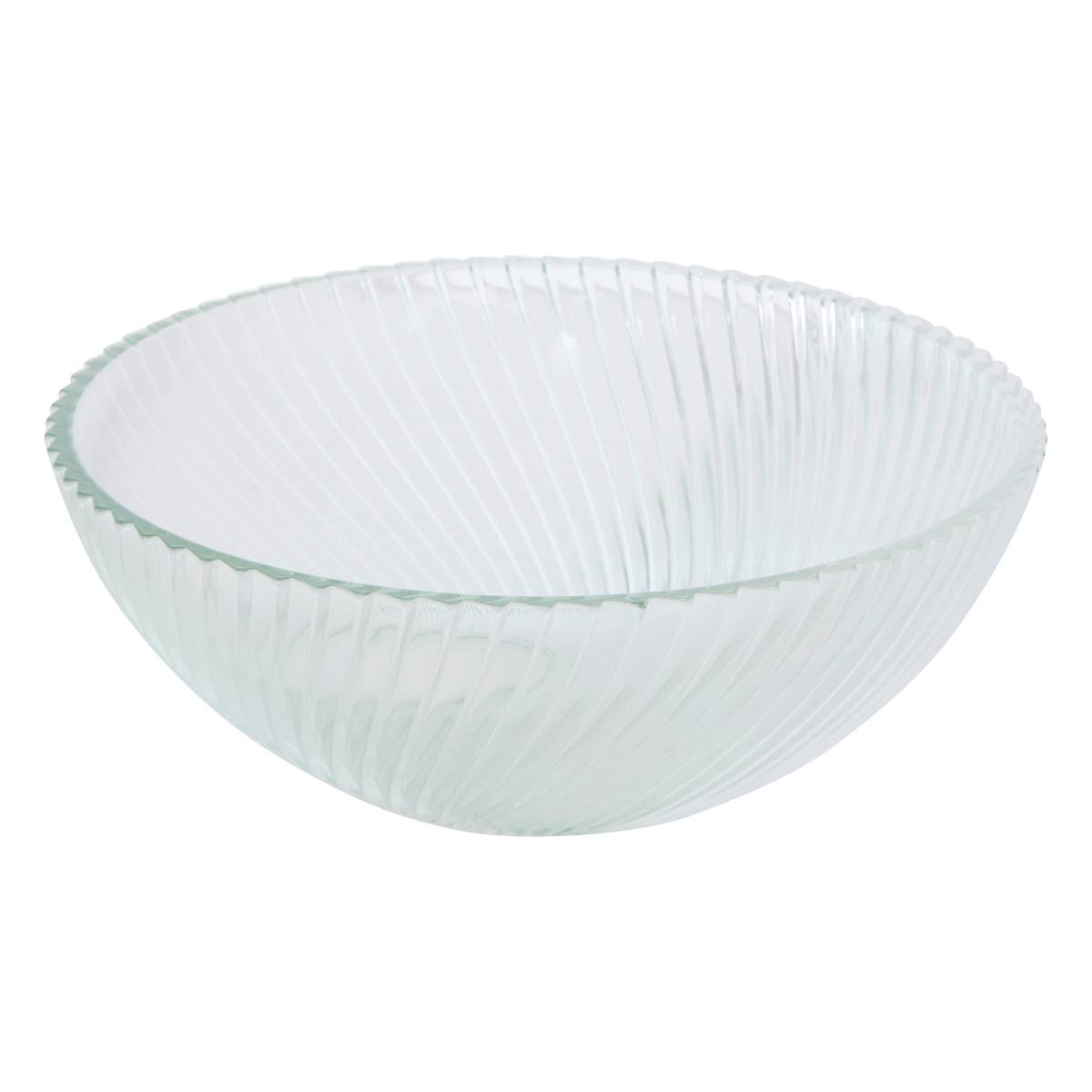 Salad Bowl "Odyssey" Glass, D.24 cm, Transparent