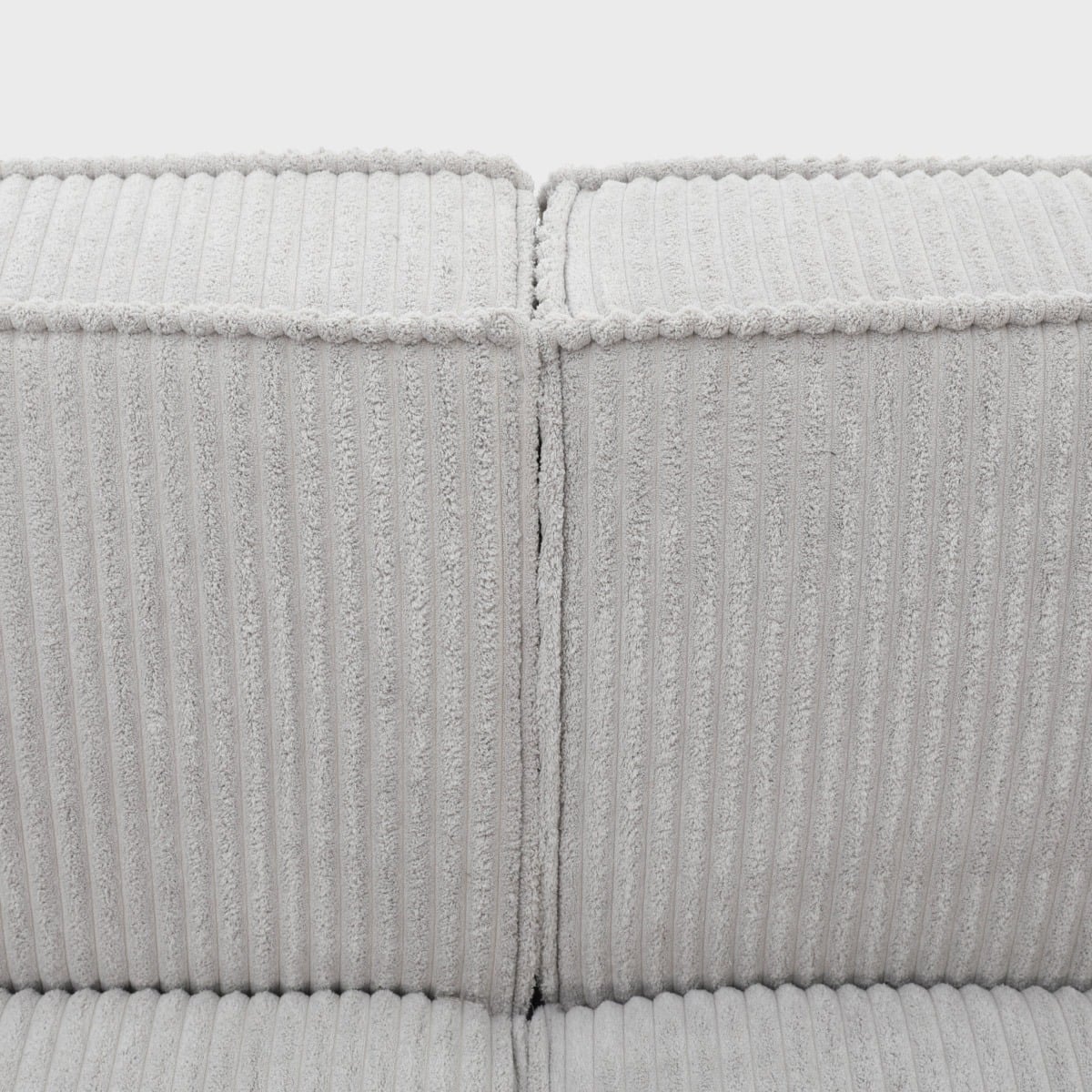 Sofa modułowa LYKKE 2-osobowa ciemnoszara piankowa sztruksowa 190x88x73 cm