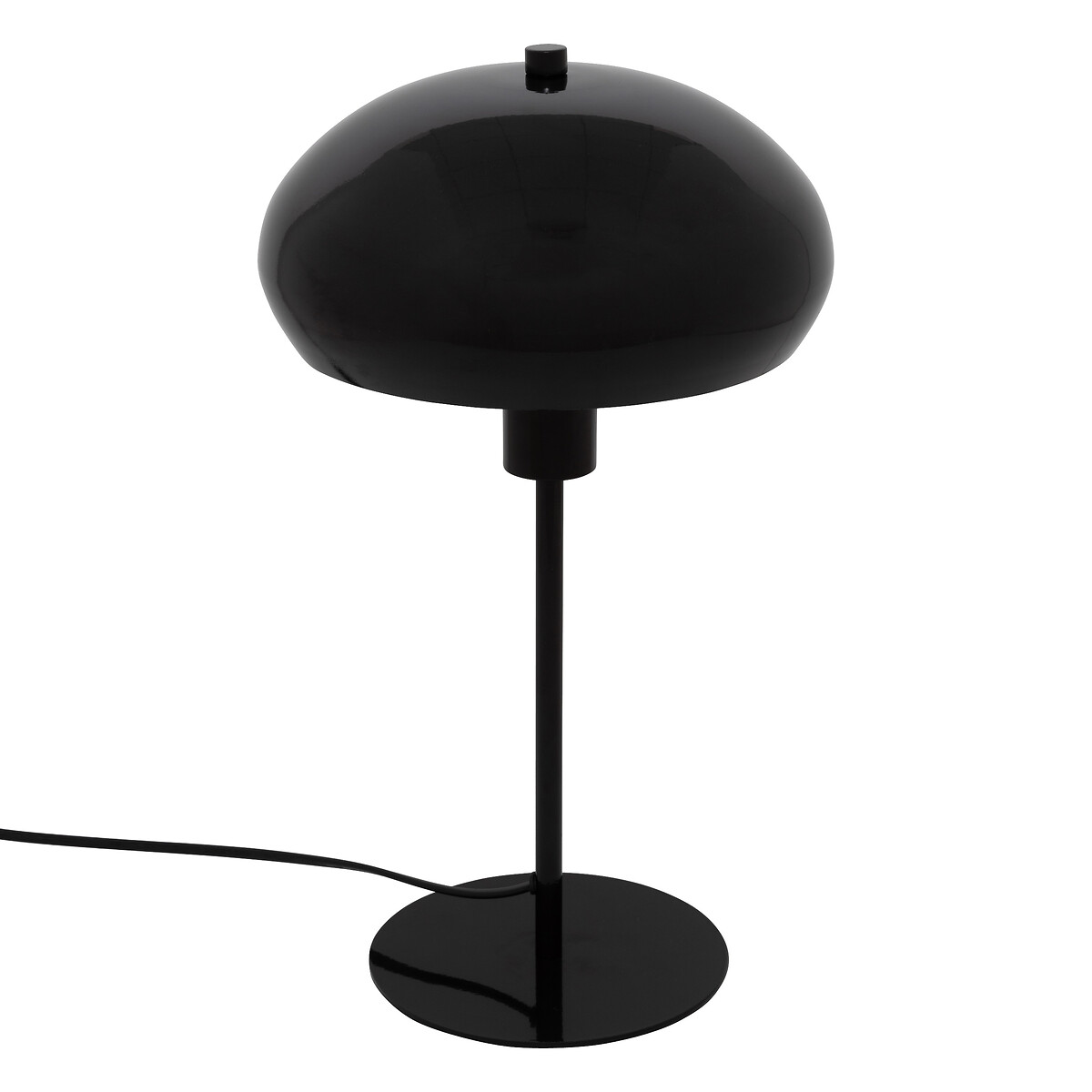 Mushroom-shaped desk lamp "Savio" Black, H. 38 cm
