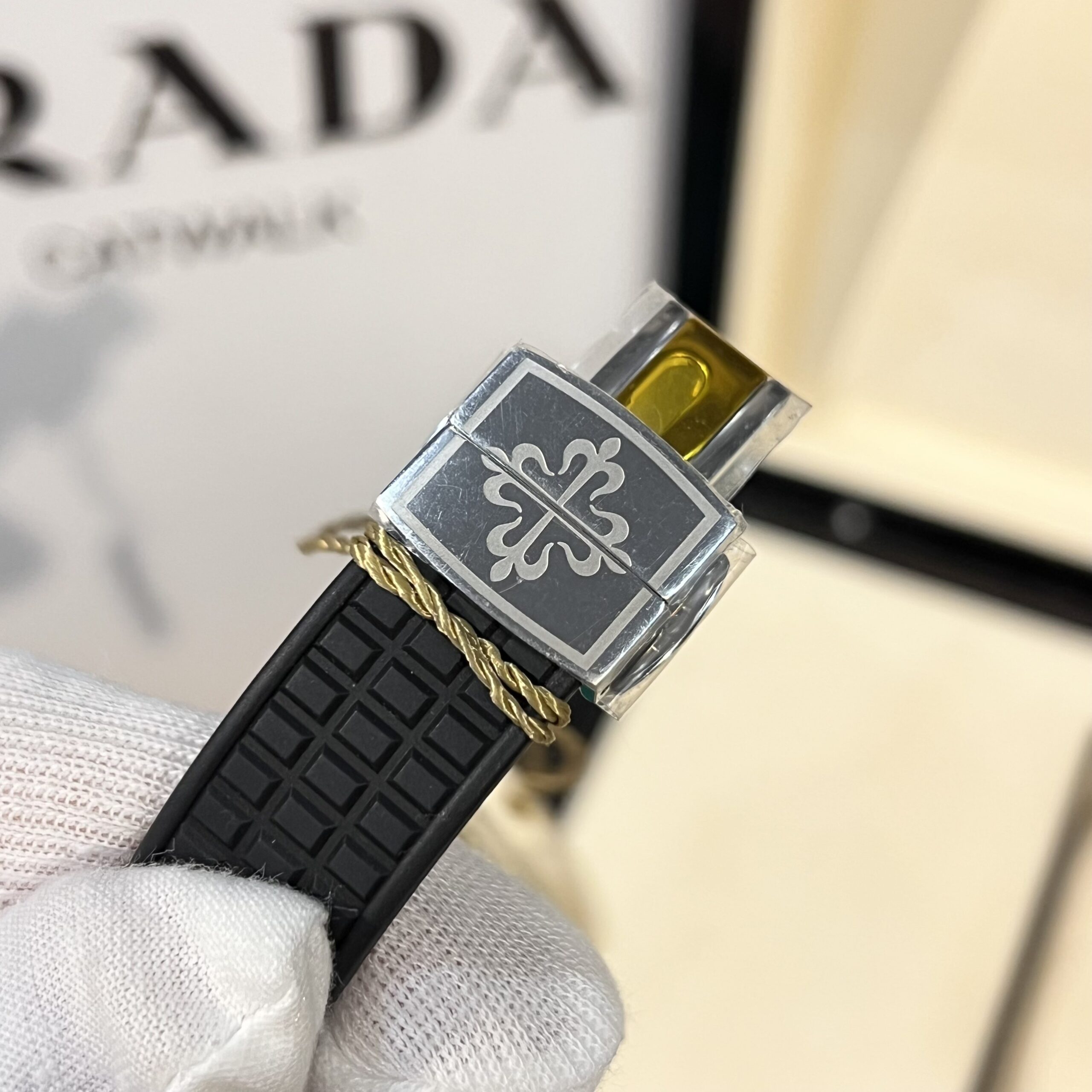 Patek Philippe Aquanaut 5067A Replica 1:1 Watch Black With Stone Bezel PPF 35.6mm - Top club