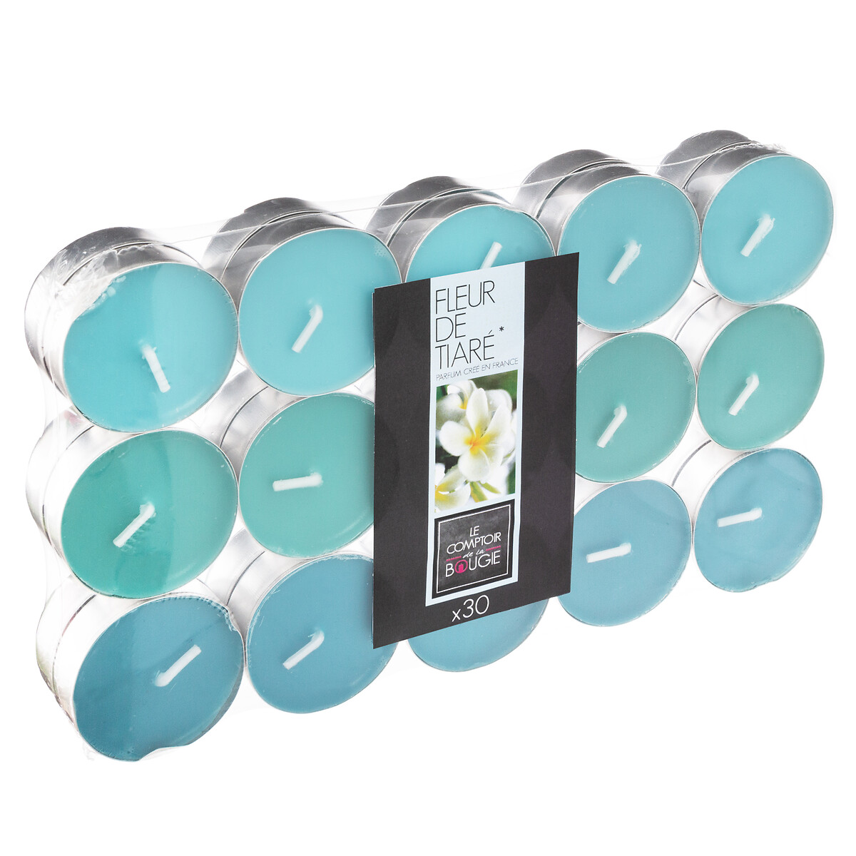 Set of 30 scented candles Tiare flower, 350g