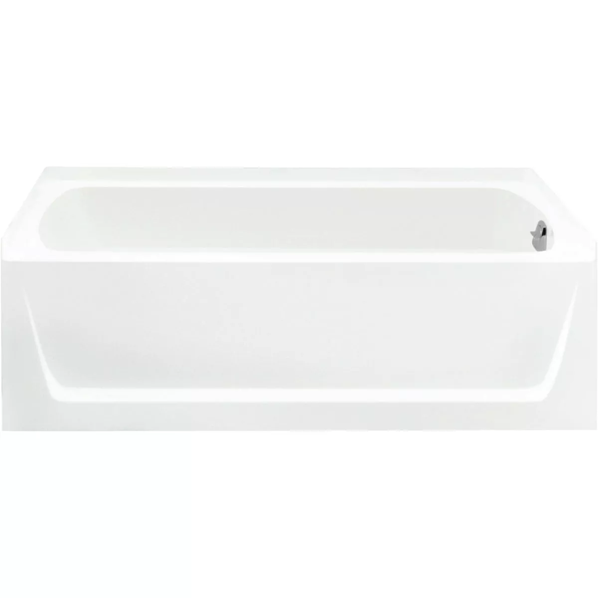 Sterling Ensemble 60 In. L X 32 In. W Right Drain Rectangular Alcove Bathtub in White
