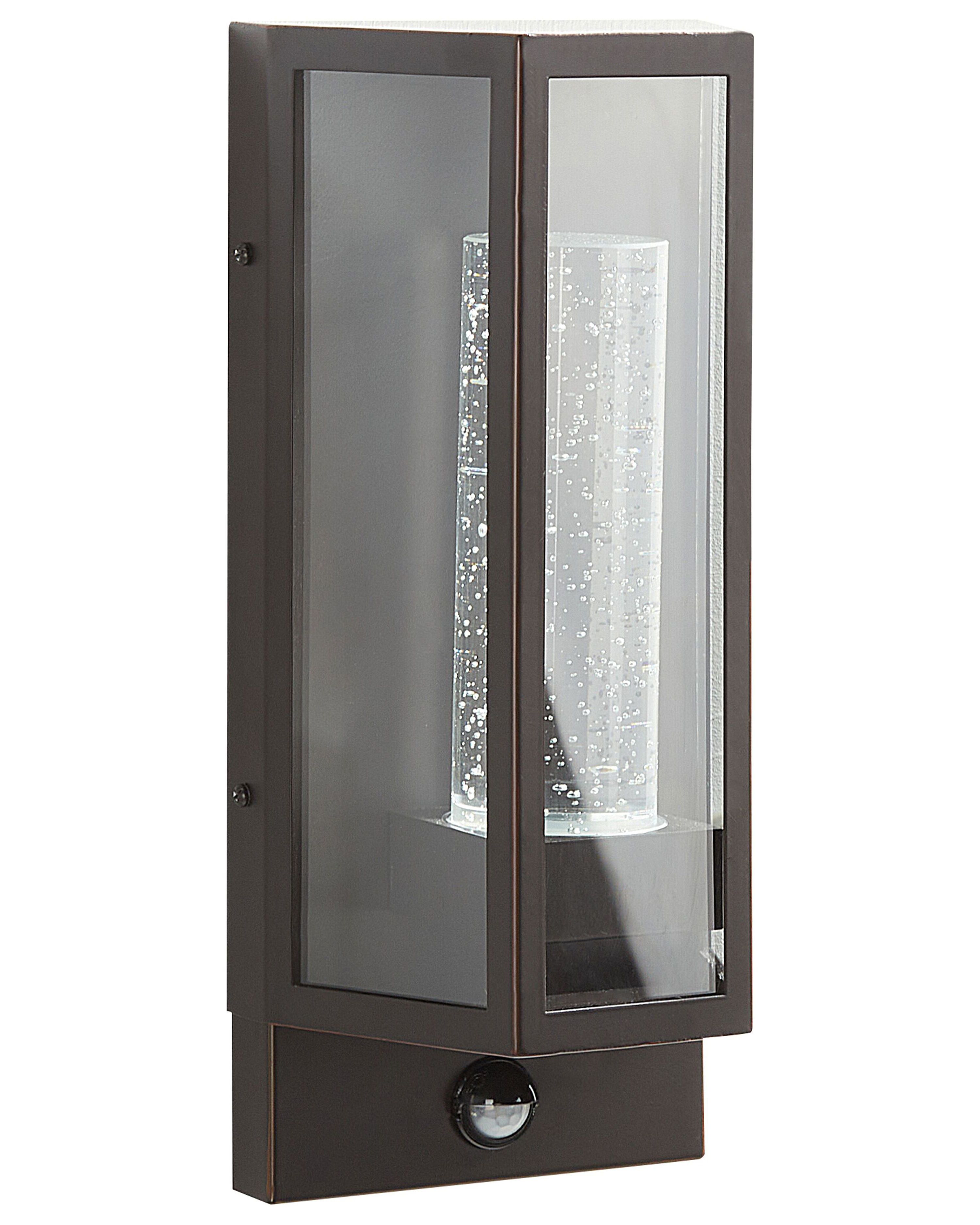 Outdoor LED Wall Light FRUID with Motion Sensor Brown