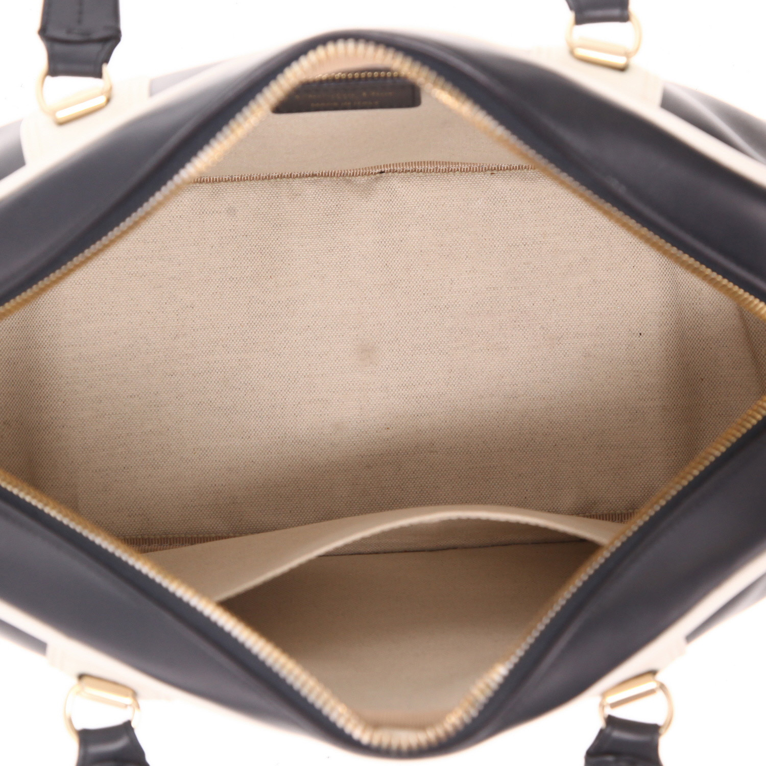 Dior Bowling handbag in navy blue and white leather1:1High-quality replica