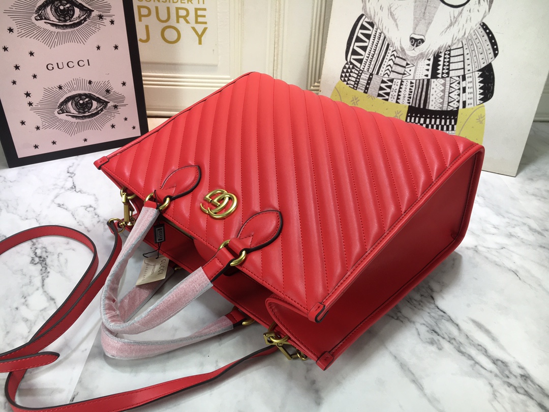 Replica Gucci Aaa-Marmont Medium Tote Bag1:1High-quality replica