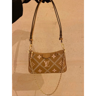 Louis Vuitton Monogram Empreinte Easy Pouch On Strap Arizona Beige1:1High-quality replica
