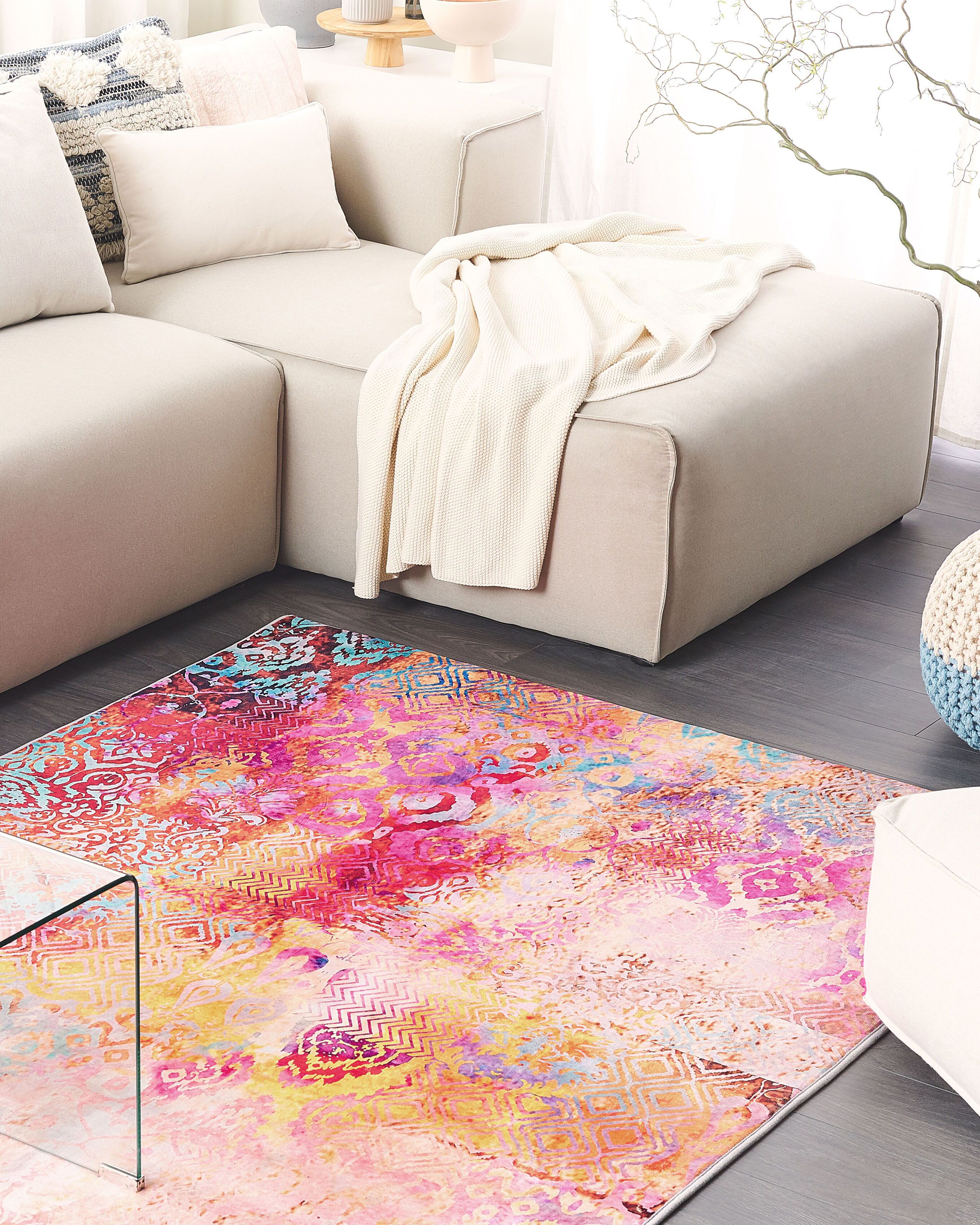 Rug ISPARTA Multicolour 140 x 200 cm