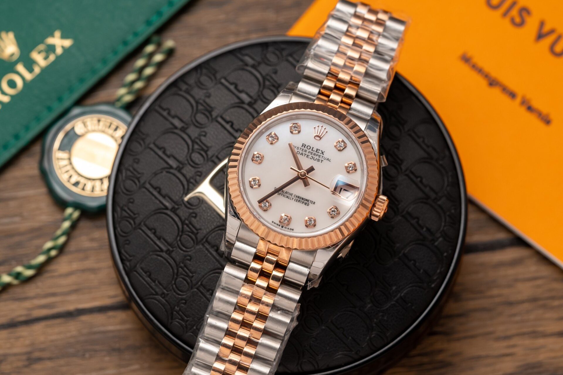 Rolex DateJust Replica Watch Demi Rose Gold 31mm - Elite Watch Atelier