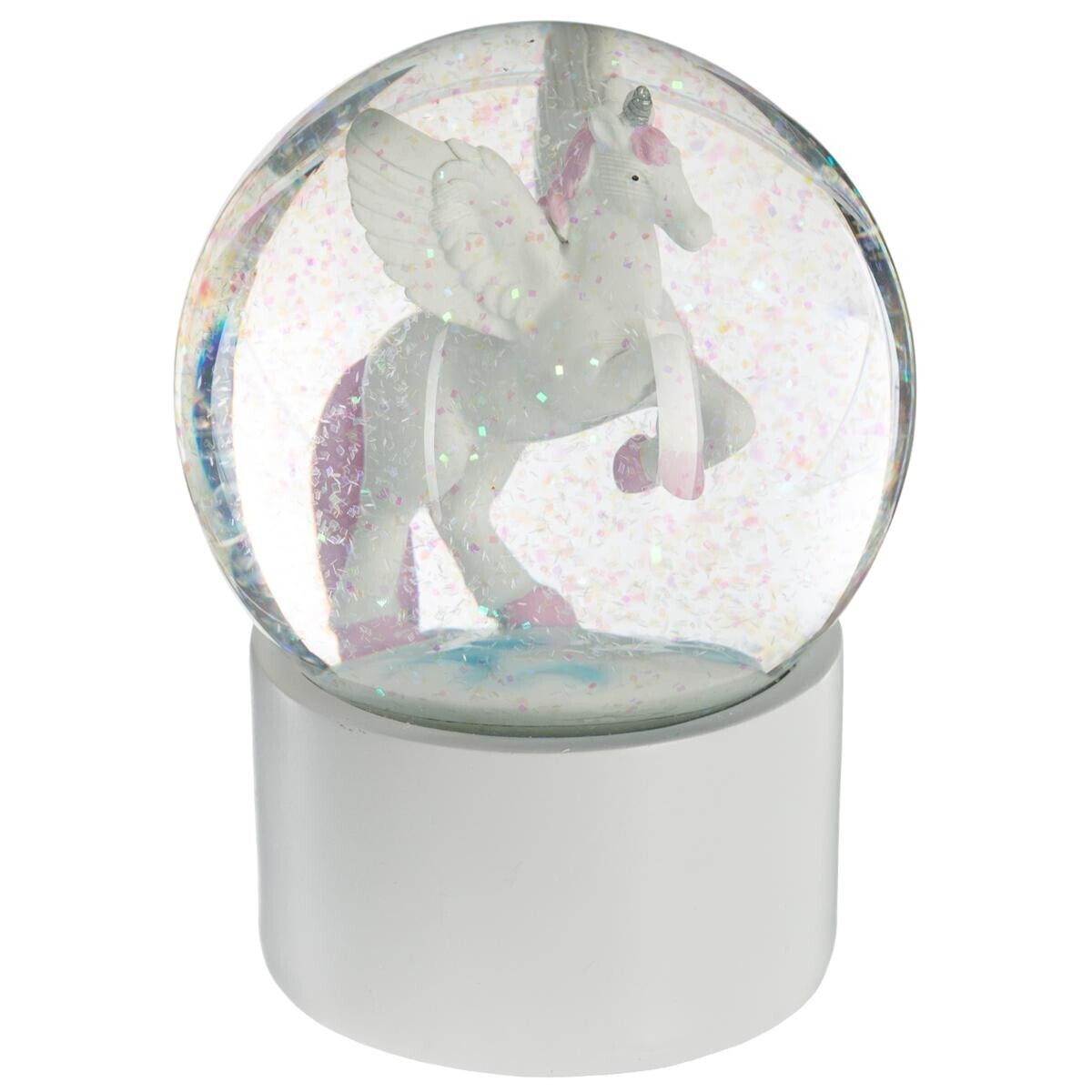 Snow globe "Unicorn" Grey, D.10 cm