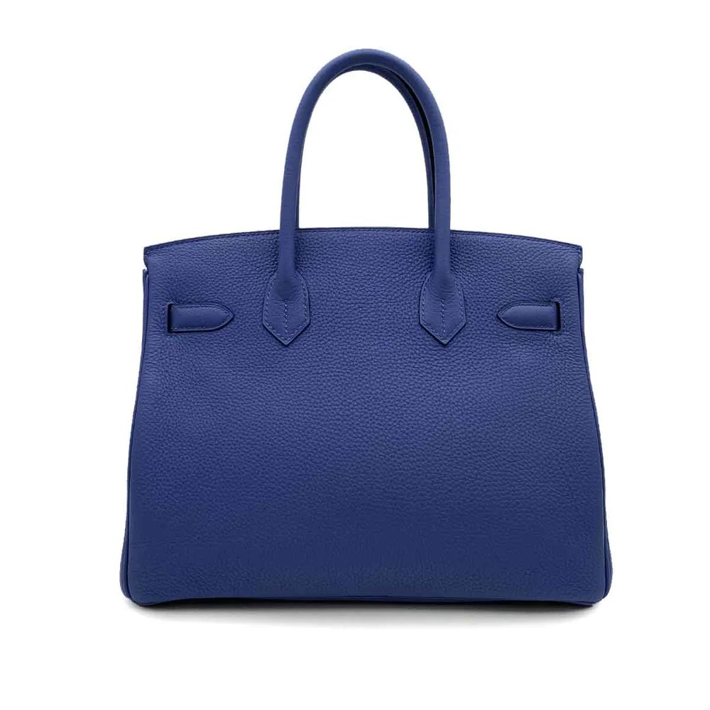 Hermes Birkin 30 Togo Blue Electric D Engraved Handbag1:1High-quality replica