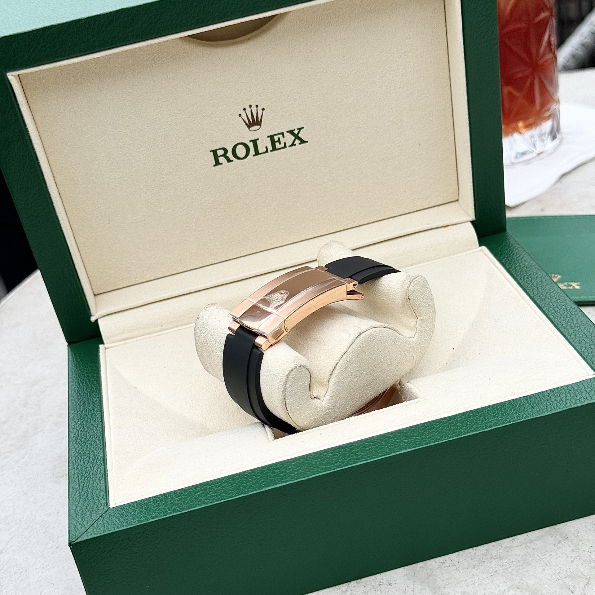 Rolex Replica Watch Sky-Dweller 336235 Chocolate Dial Rubber Strap 42mm - Top club