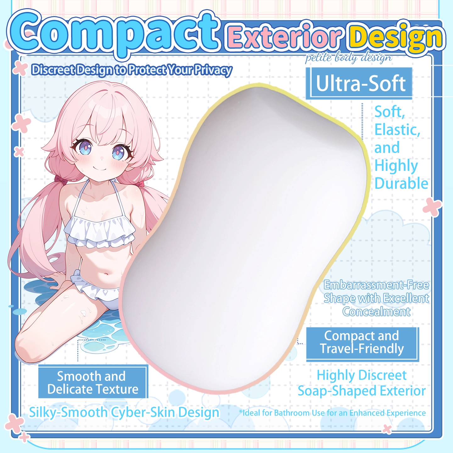Easy rinsing and cleaning demonstration of the waterproof Dr.YUU soap stroker.