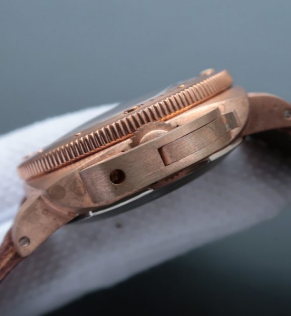 Replica Panerai VSF PAM382 Bronzo Brown Distressed Calfskin Strap Super Clone - Top club