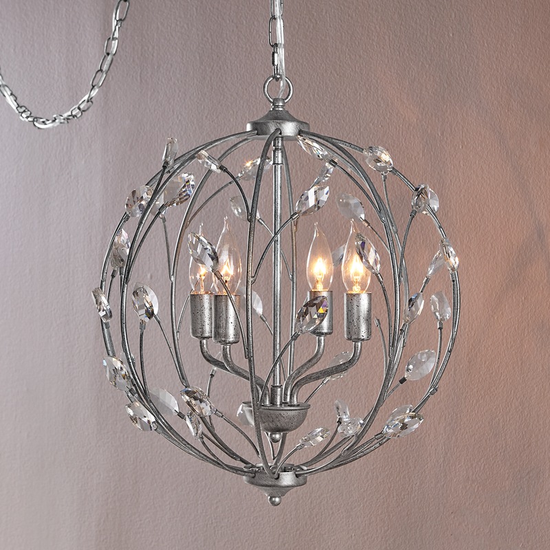 Round Crystal Swag Lamp - MIDNIGHT VELVET CATALOG