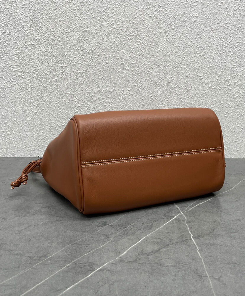 Celine Small Cabas Drawstring Cuir Triomphe In Smooth Calfskin Coffee1:1High-quality replica