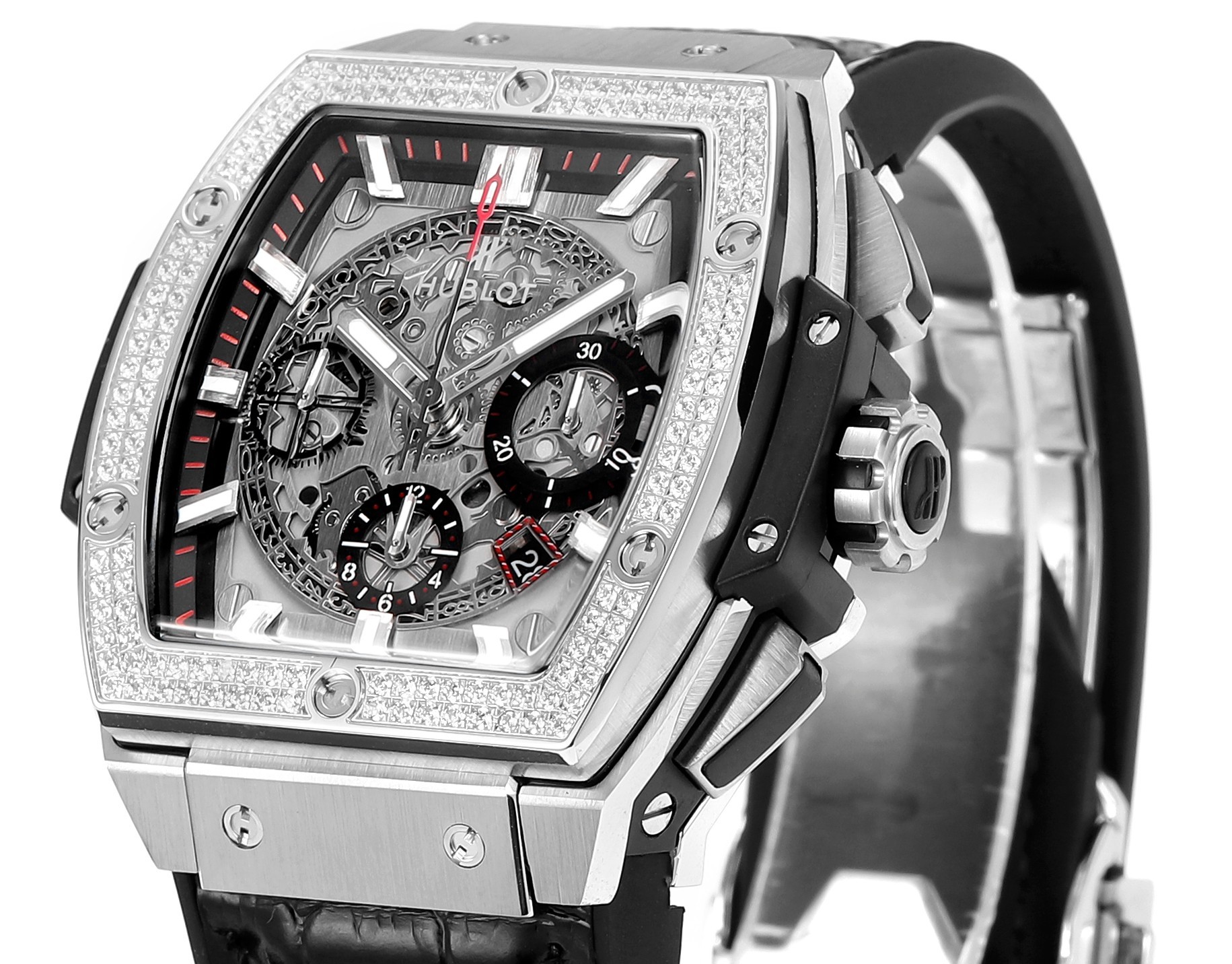 Hublot SPIRIT OF BIG BANG Chronograph, 45 mm Textured rubber strap(1:1 replica) - Top club