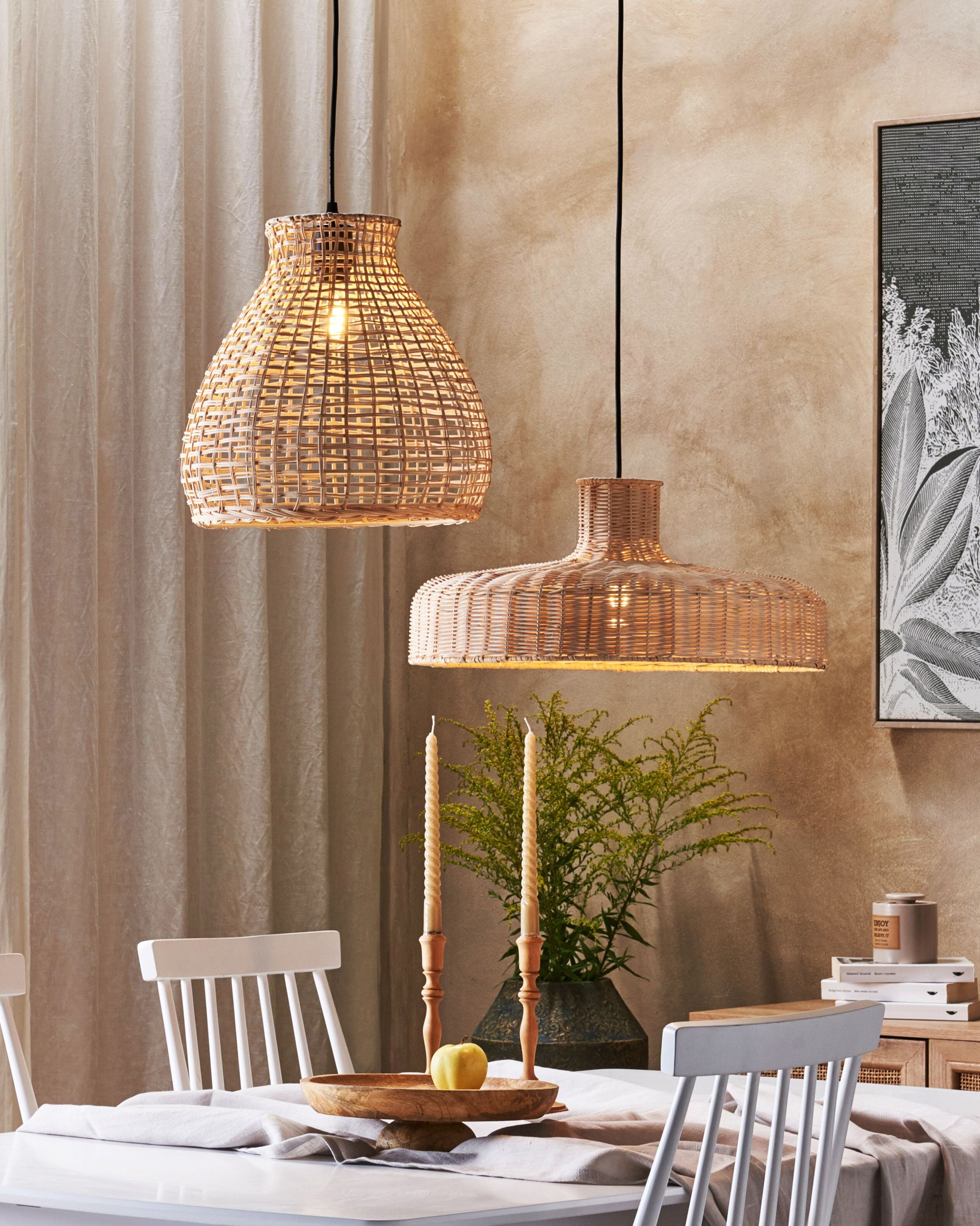 Pendant Lamp SAKENI Rattan Natural