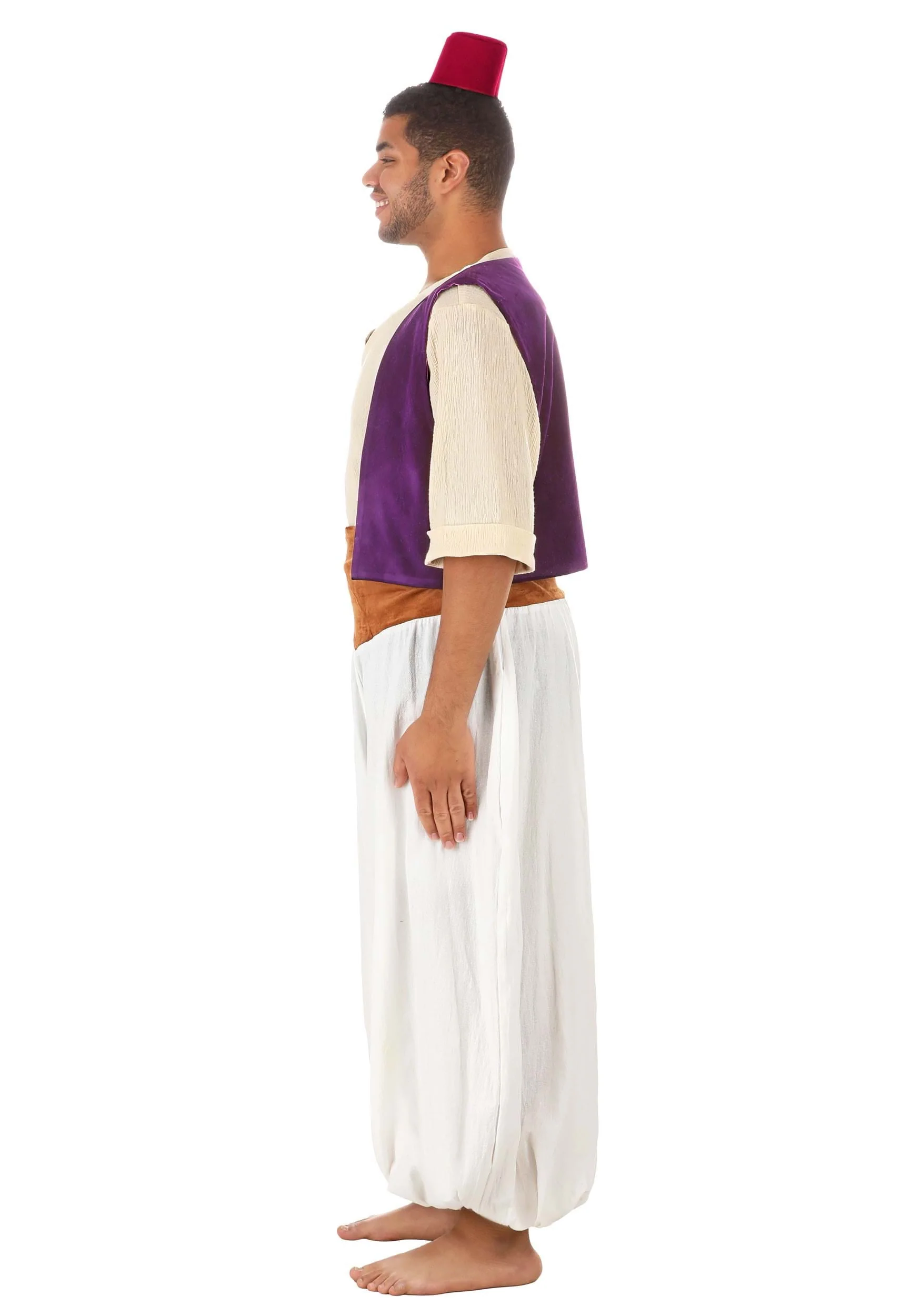 Plus Size Disney Aladdin Deluxe Men's Costume - Image 3 Plus Size Disney Aladdin Deluxe Men's Costume - Image 3
