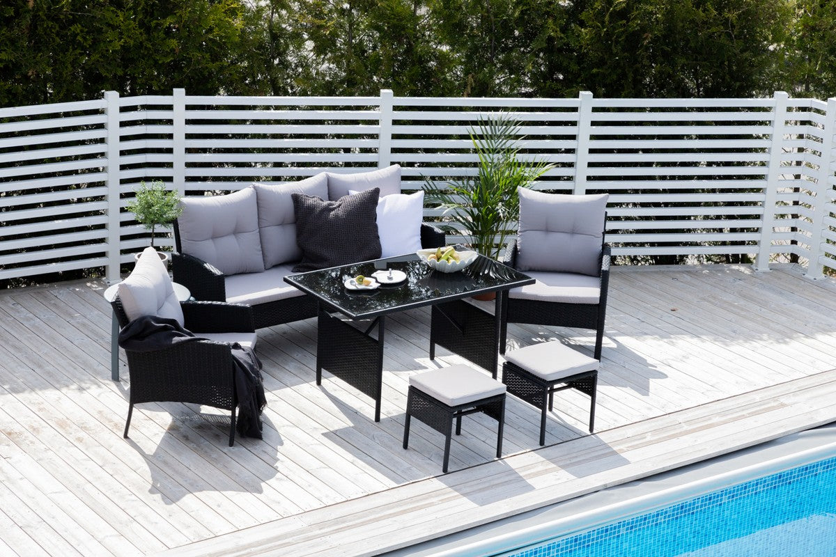 Rebellenclub Gerani Loungeset - Zwart
