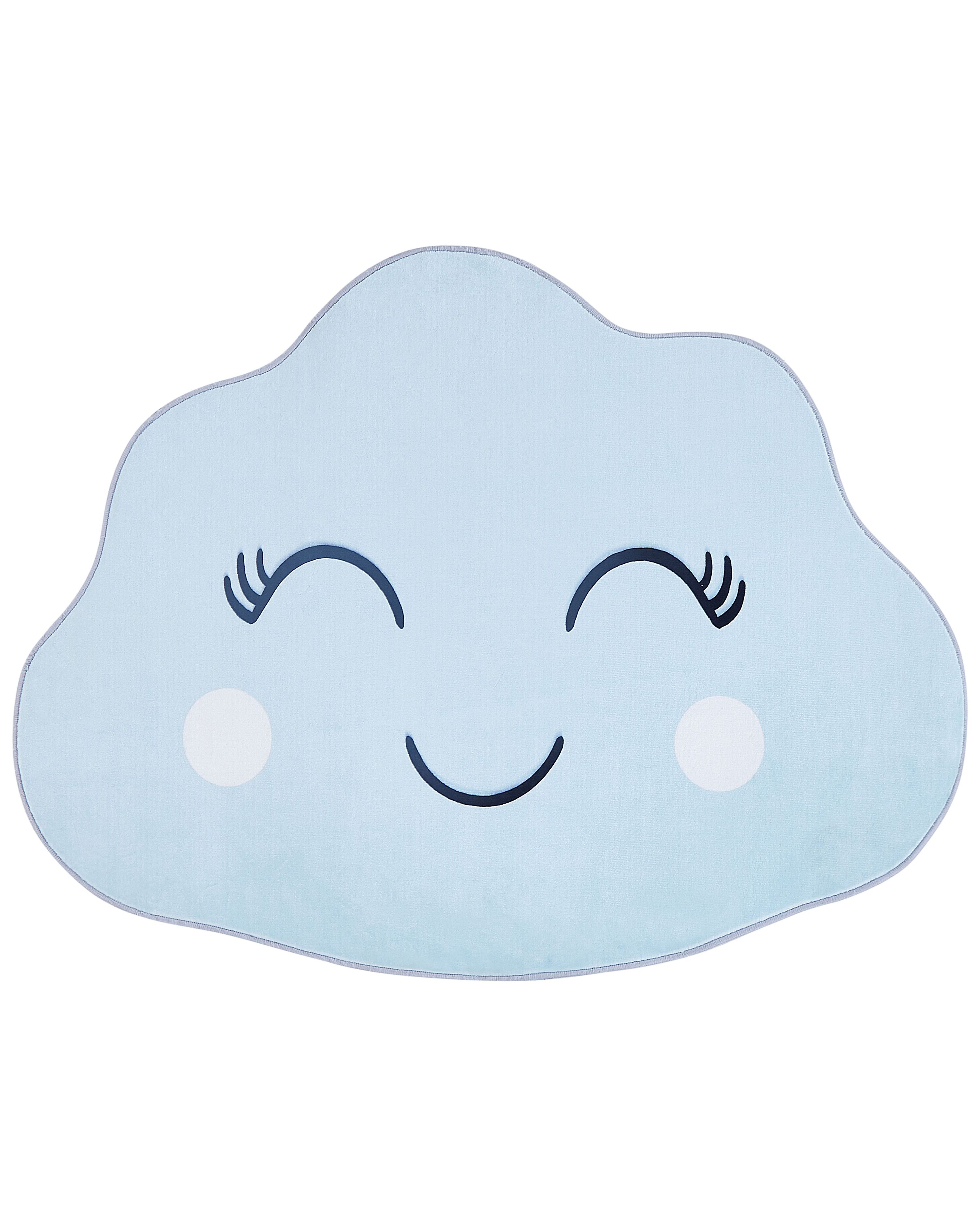Kids Rug CUMULUS Light Blue 90 x 120 cm