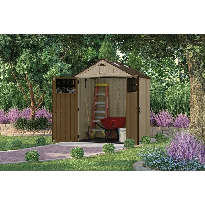 Suncast Resin Storage Shed 6 ft. 3 in. W x 5 ft. 6 in. D - BMS6510D - Image 7 Suncast Resin Storage Shed 6 ft. 3 in. W x 5 ft. 6 in. D - BMS6510D - Image 7