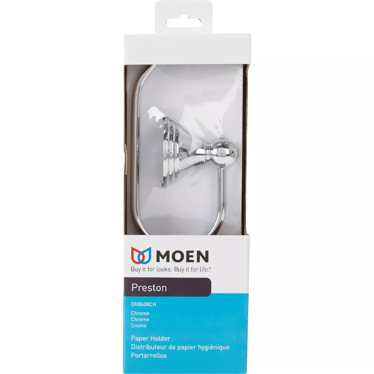 Moen Preston Wall Mount Toilet Paper Holder, Chrome