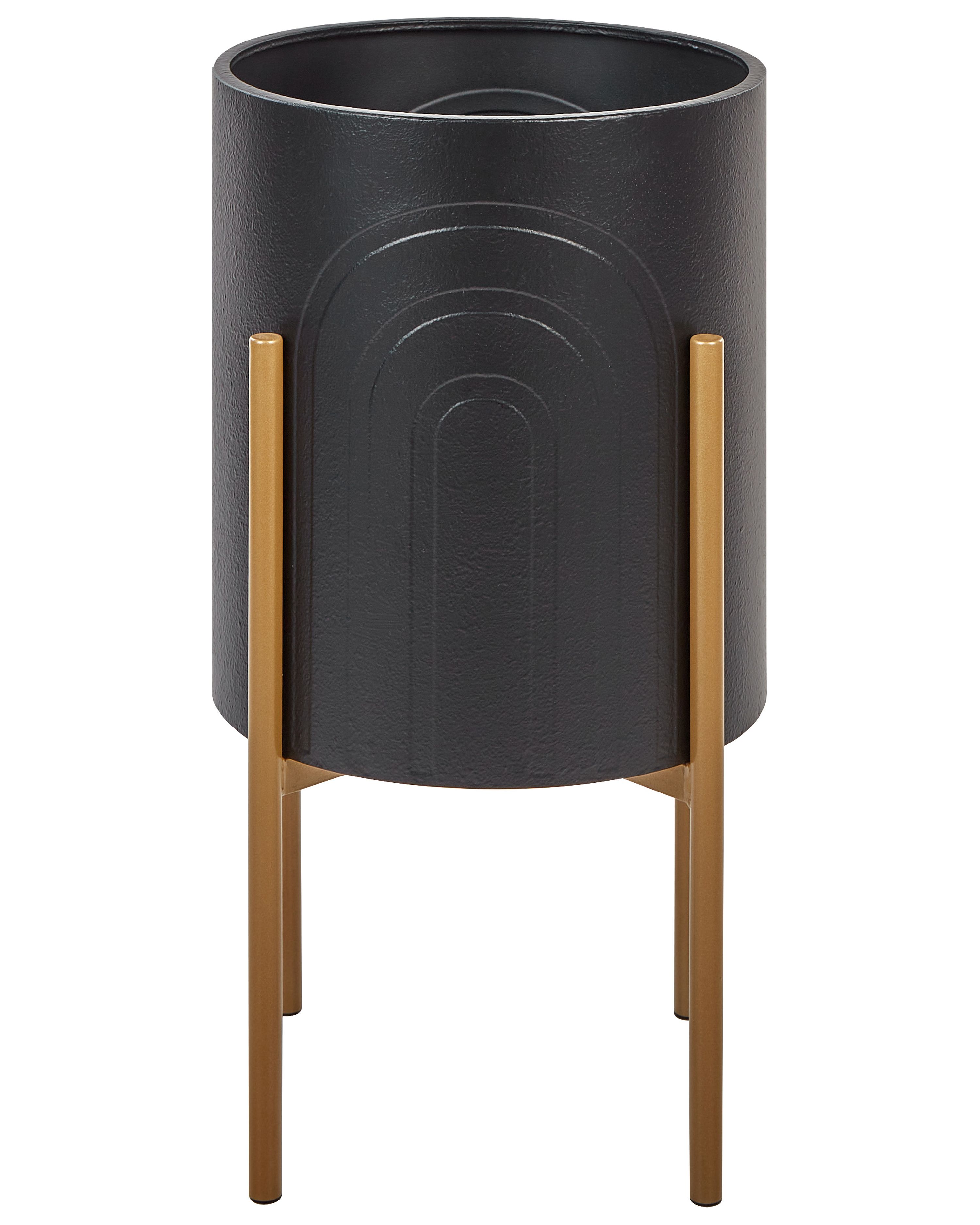 Elevated Plant Pot SEROTINA Metal 32 cm Black