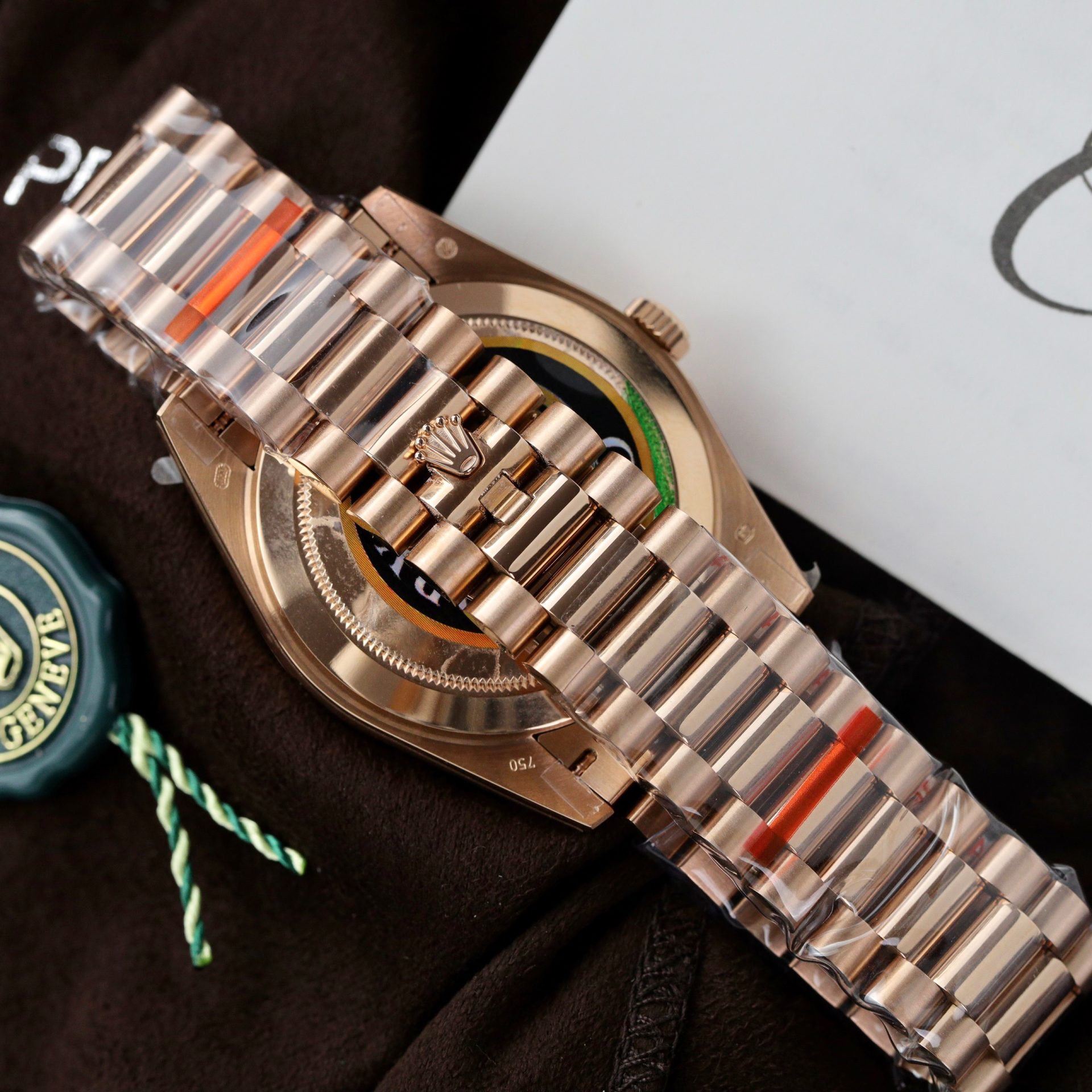 Rolex Replica Watch Day-Date 228235 Lava Dial Weight 185 Grams QF Factory 40mm - Elite Watch Atelier