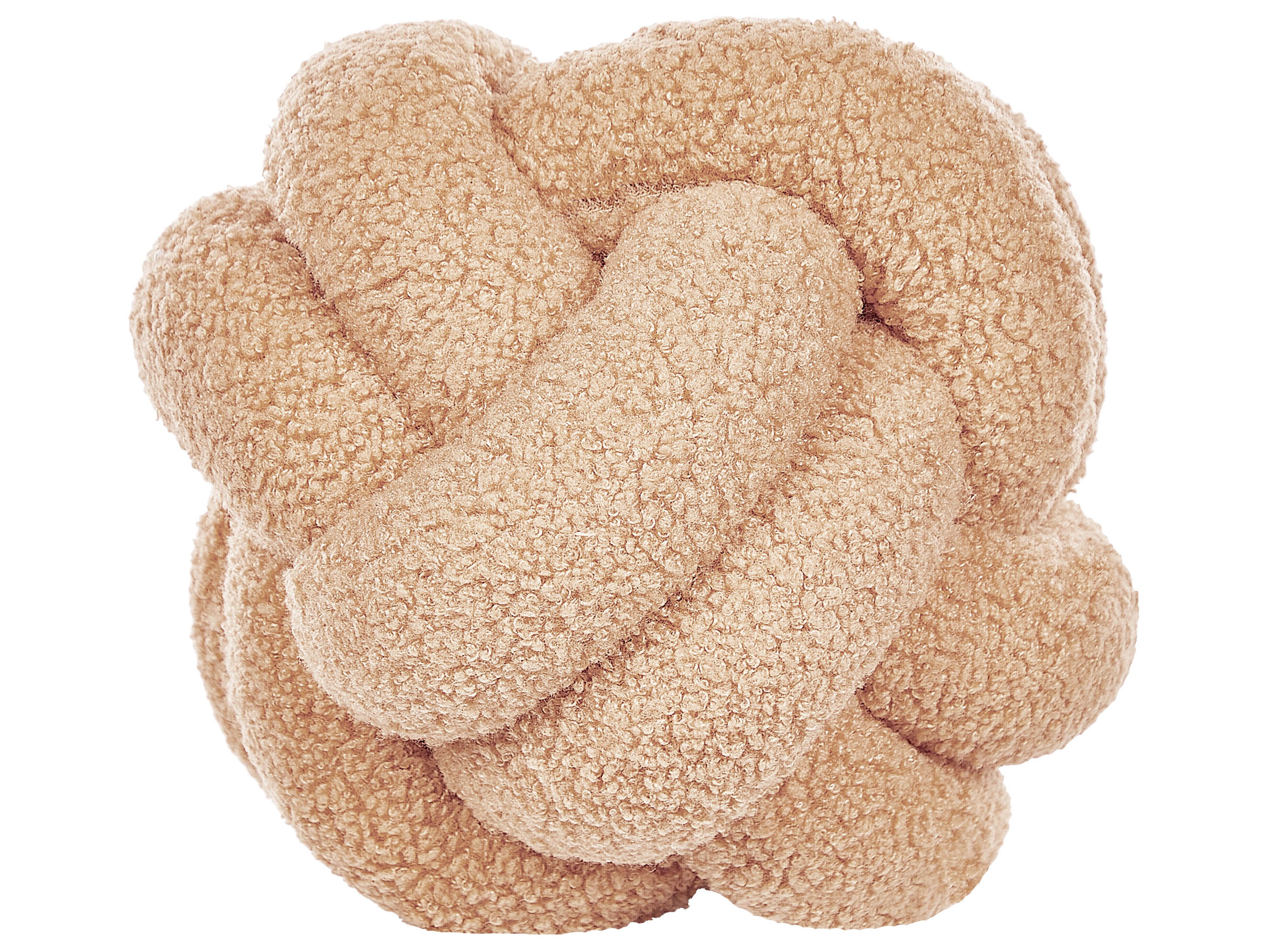 Throw Cushion MALNI Boucle 19 x 19 cm Sand Beige Solid