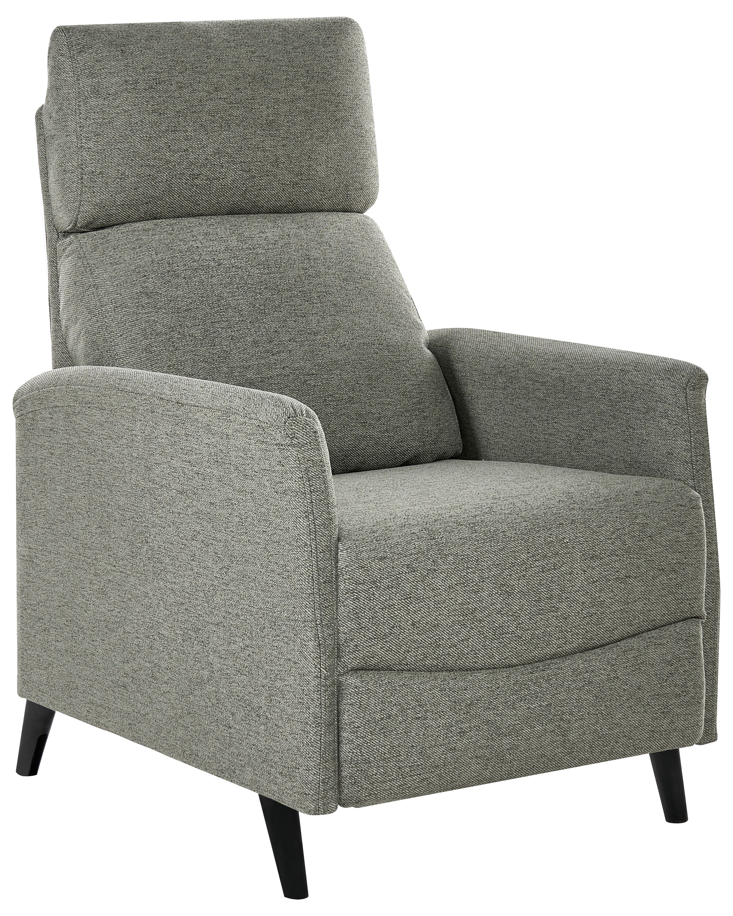 Recliner Chair SELVIK with Footrest Fabric Light Green