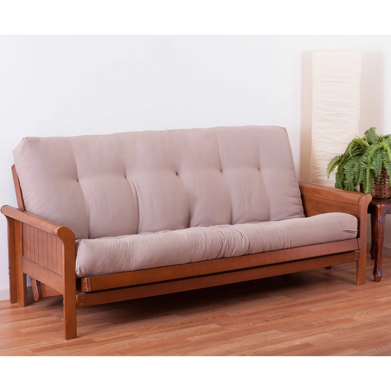 Blazing Needles Vitality 6 in. Full Size Solid Twill Premium Futon Mattress