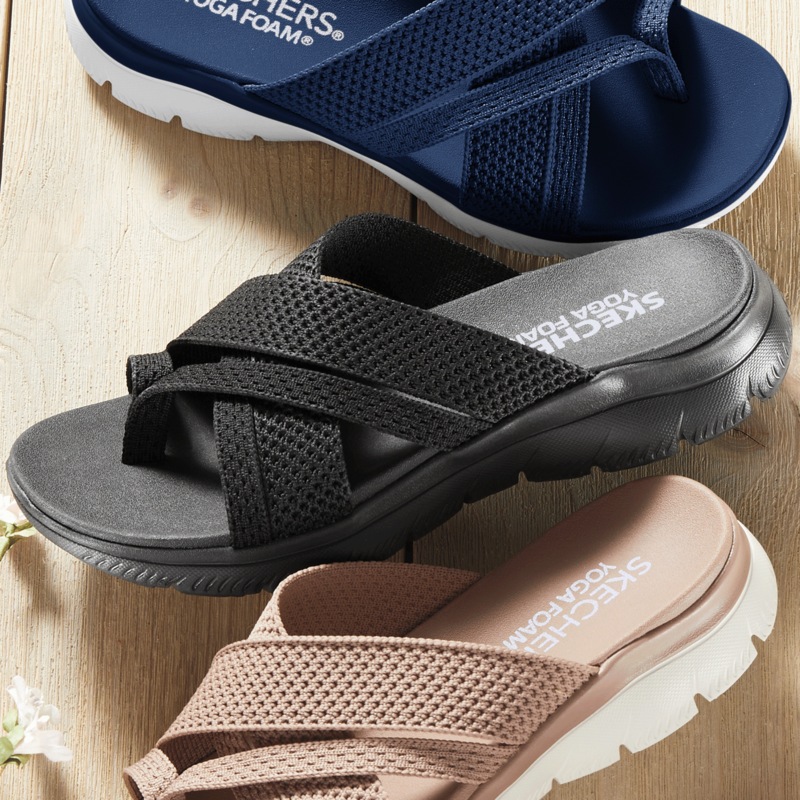 Skechers Summits Fantasy Walk Sandal with Yoga Foam Footbed - MIDNIGHT VELVET CATALOG