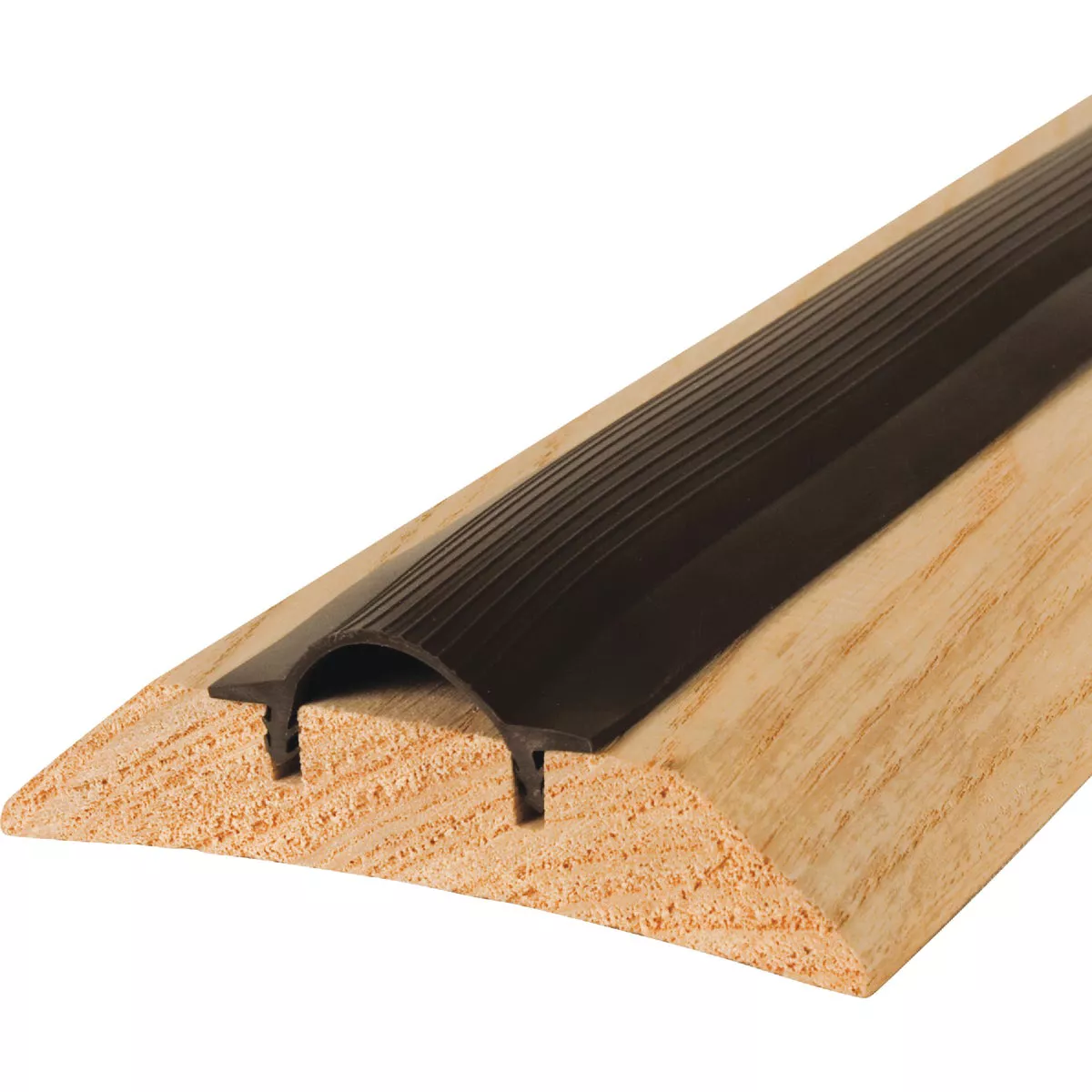 M-D Building Products 3-1/2 In. x 1-7/16 In. x 36 In. Natural Hardwood and Vinyl High-Profile Threshold