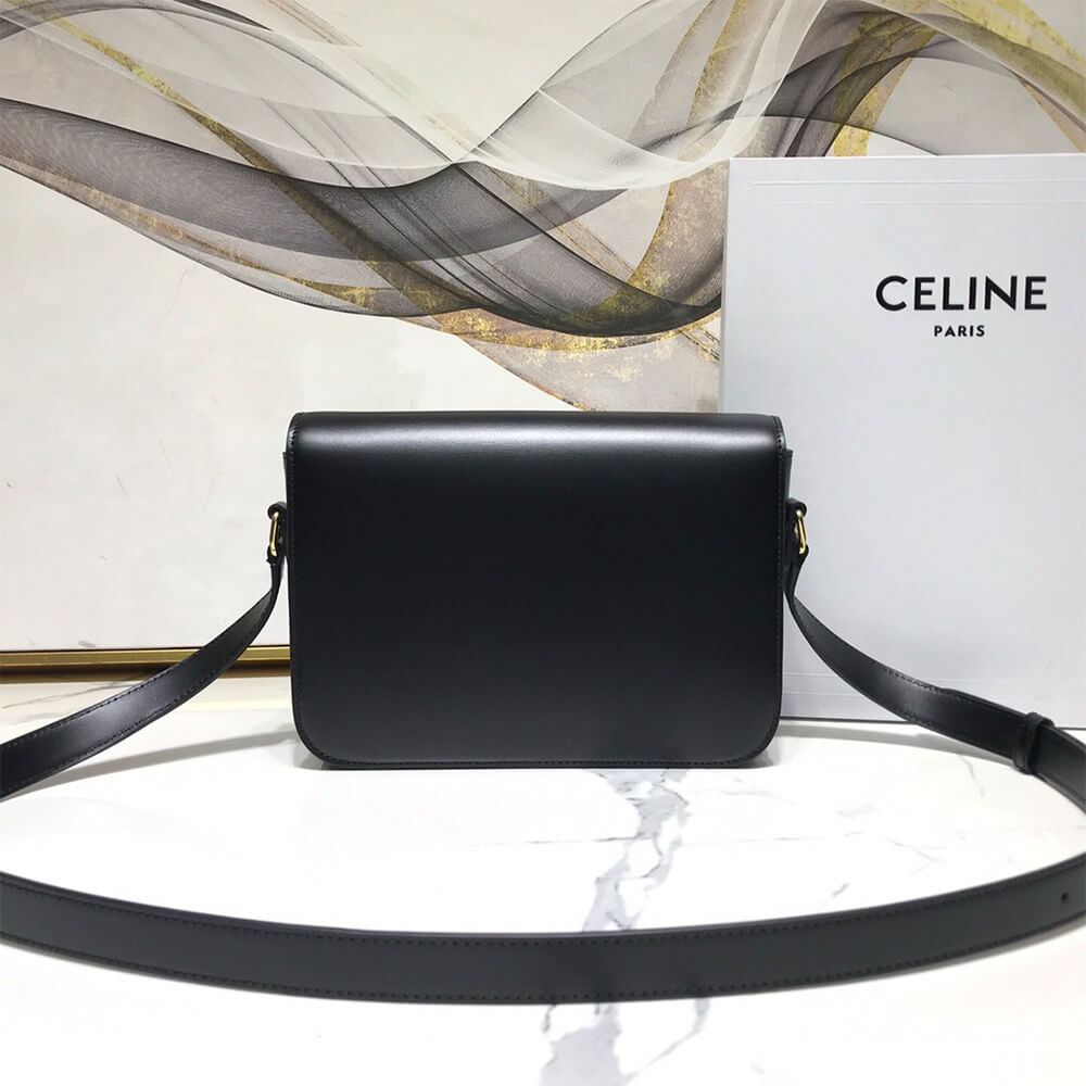 Celine Classique Triomphe Bag In Shiny Calfskin1:1High-quality replica